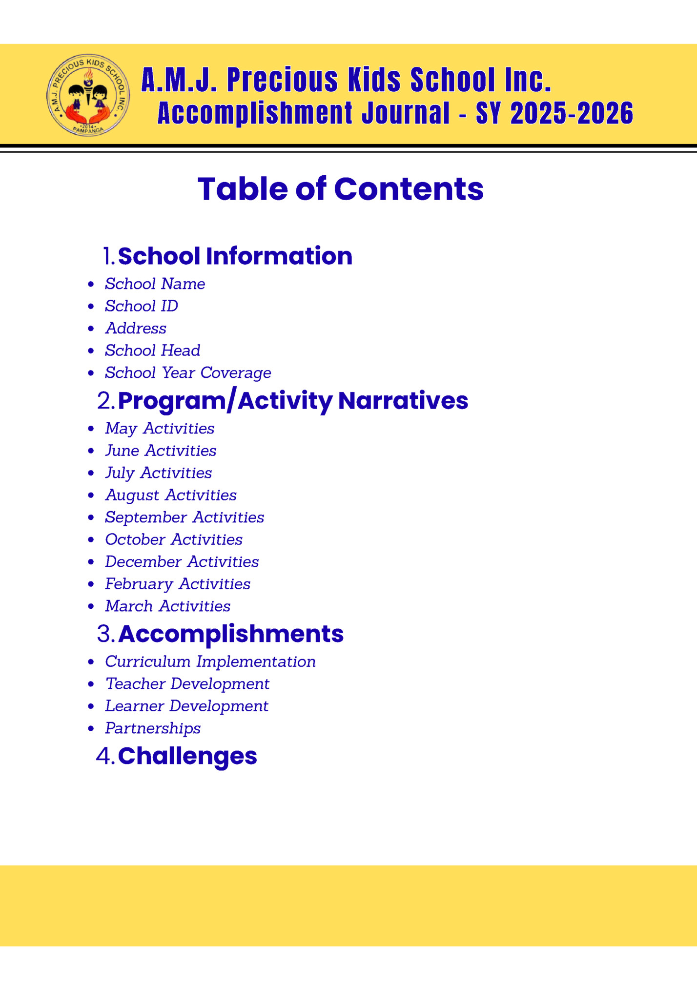 A . M . J . Precious A . M . J . Precious