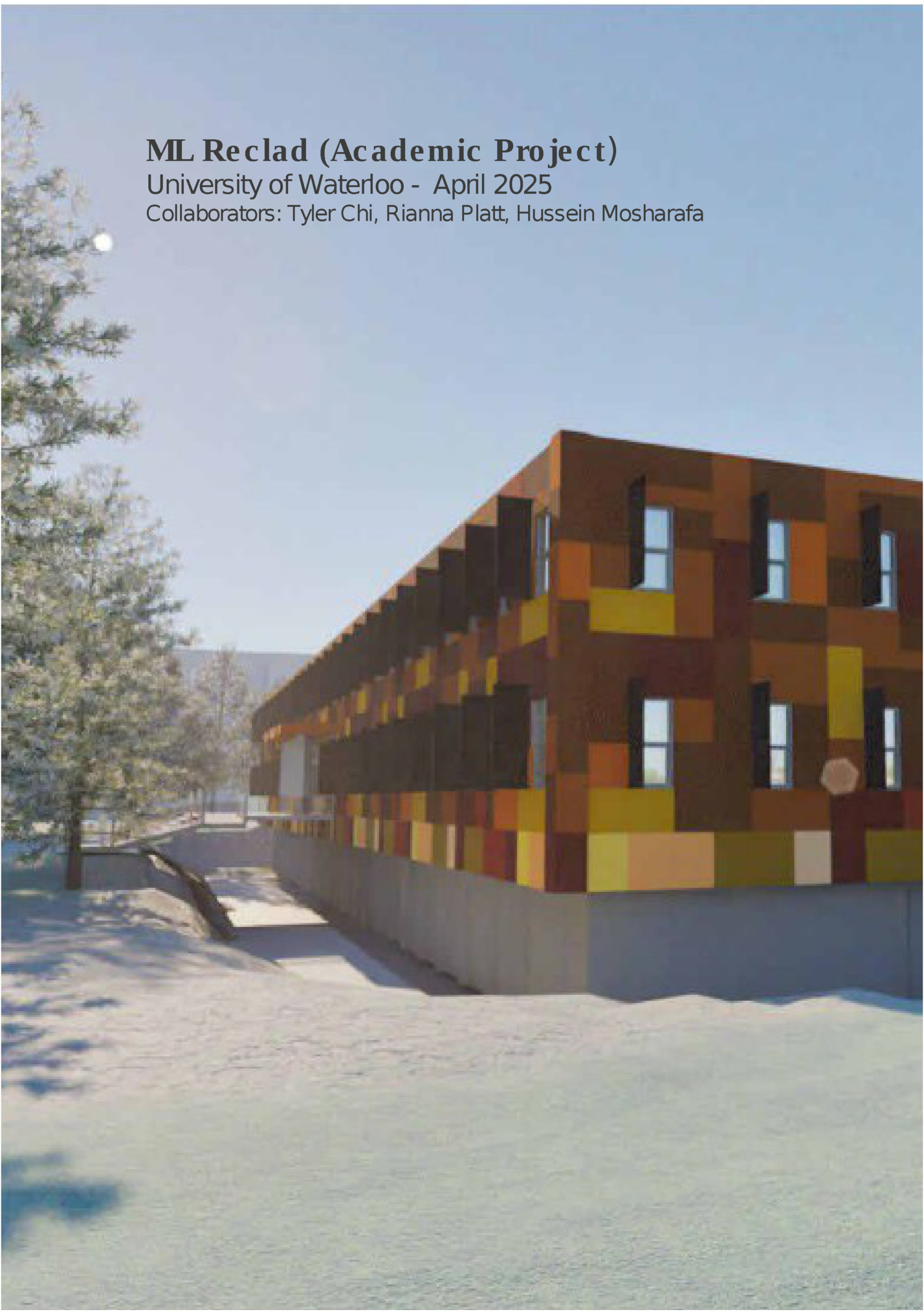 ML Re c lad (Ac ade mic Pro je c t)