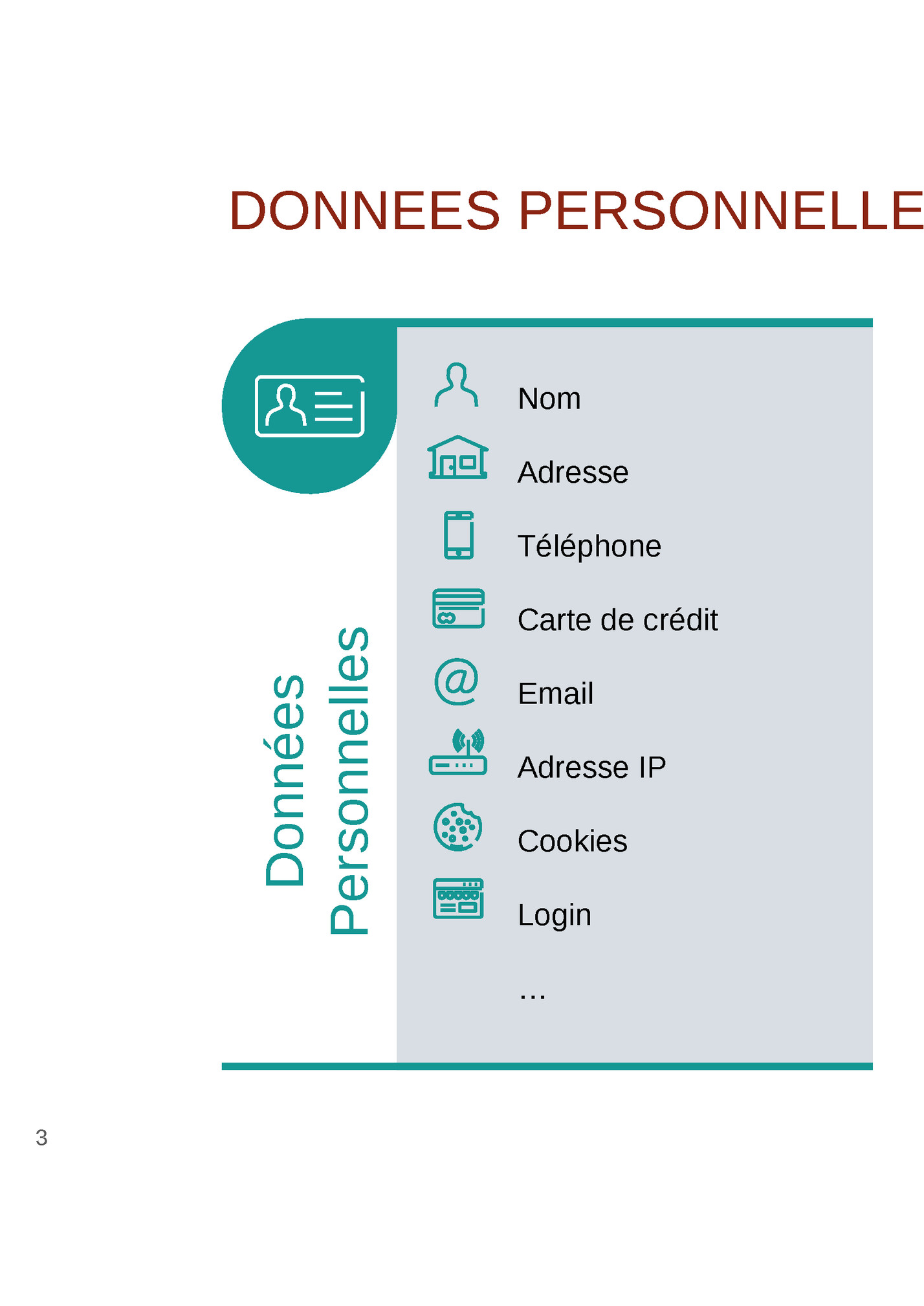 DONNEES PERSONNELLES / DONNEES SENSIBLES