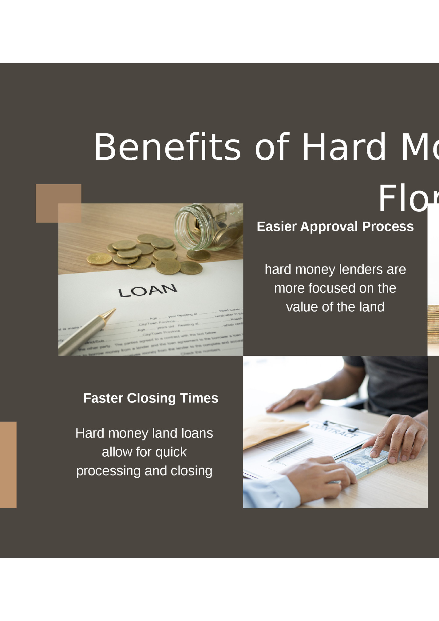 Benefits of Hard Money Land Loans in