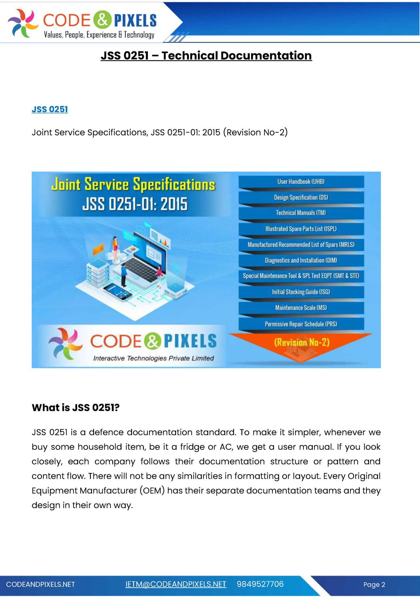 JSS 0251 – Technical Documentation