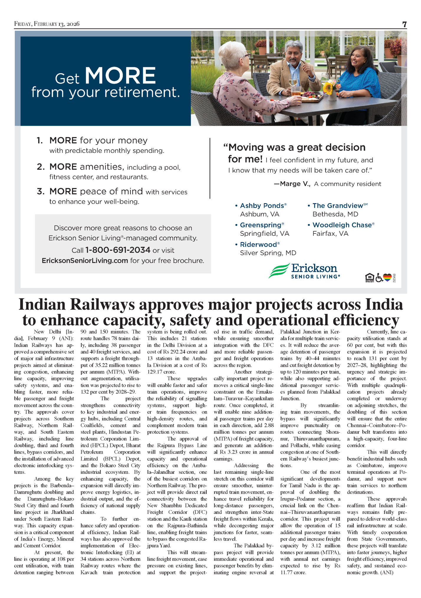 FRIDAY, FEBRUARY 13, 2026 FRIDAY, FEBRUARY 13, 2026