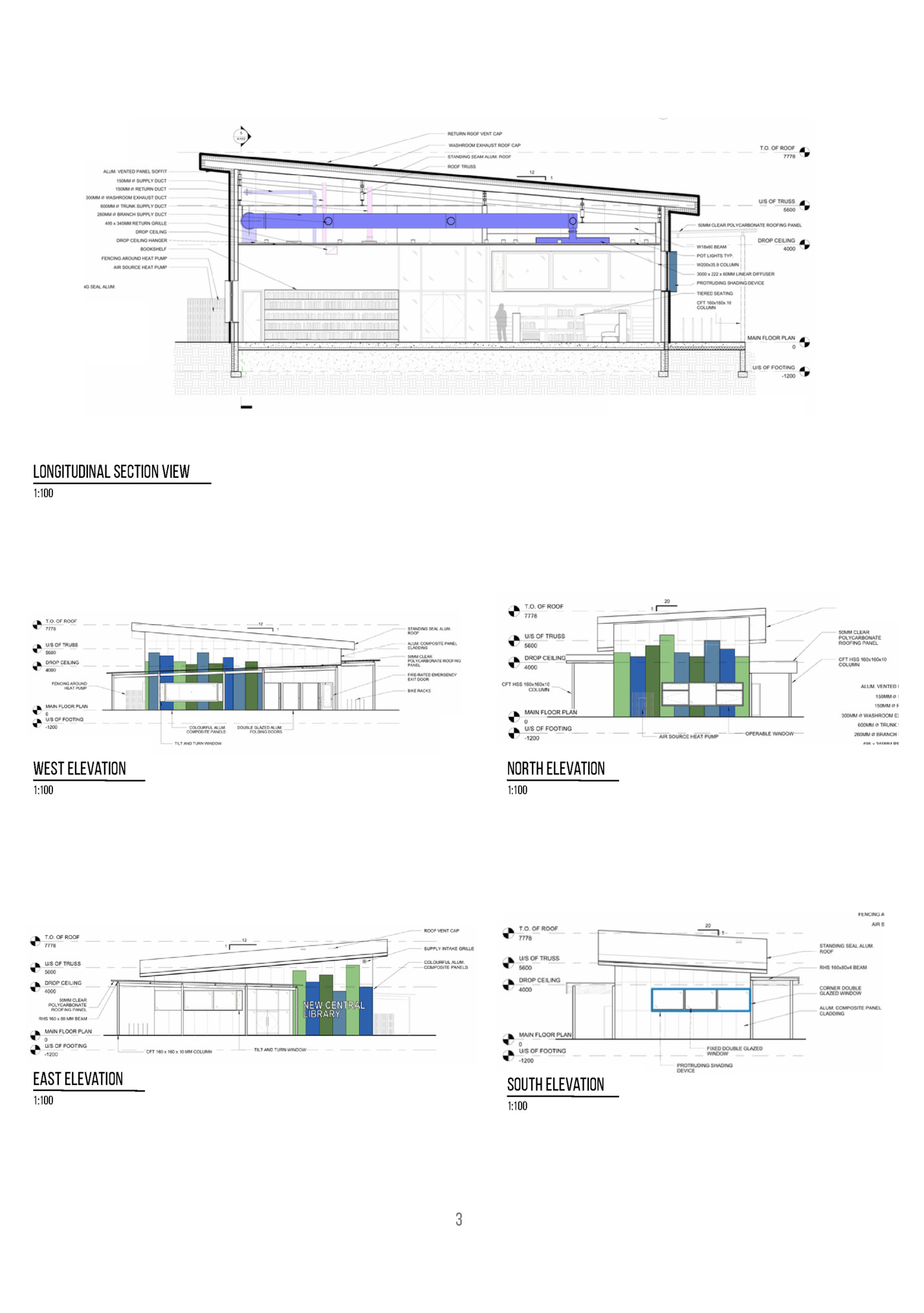 longitudinal section view