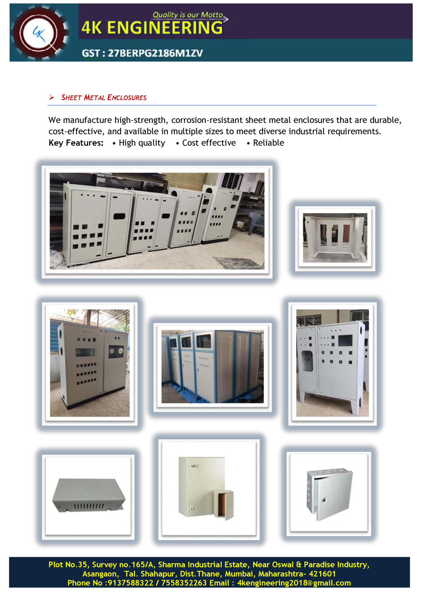  SHEET METAL ENCLOSURES
