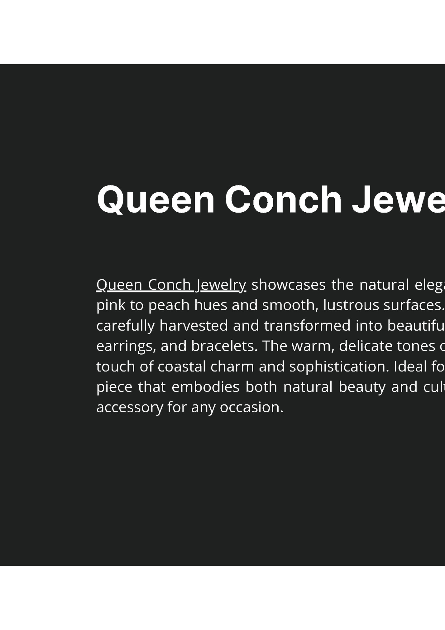 Queen Conch Jewelry