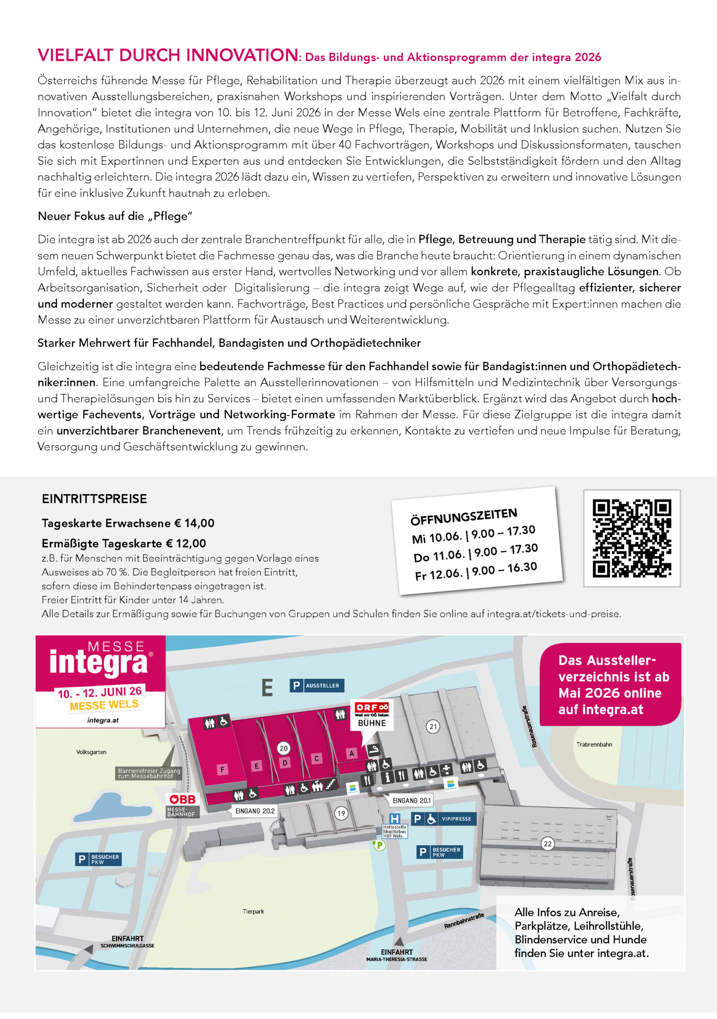 VIELFALT DURCH INNOVATION: Das Bildungs- und Aktionsprogramm der integra 2026