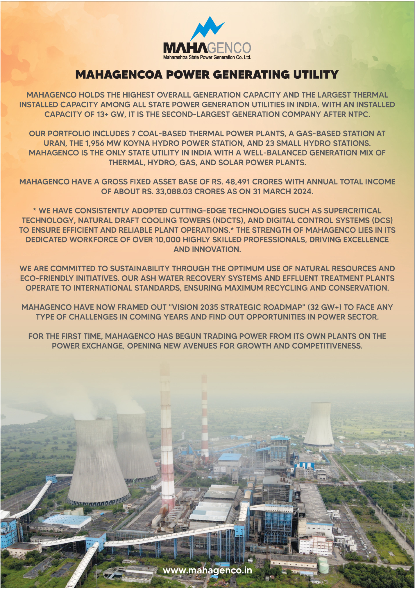 MAHAGENCOA POWER GENERATING UTILITY