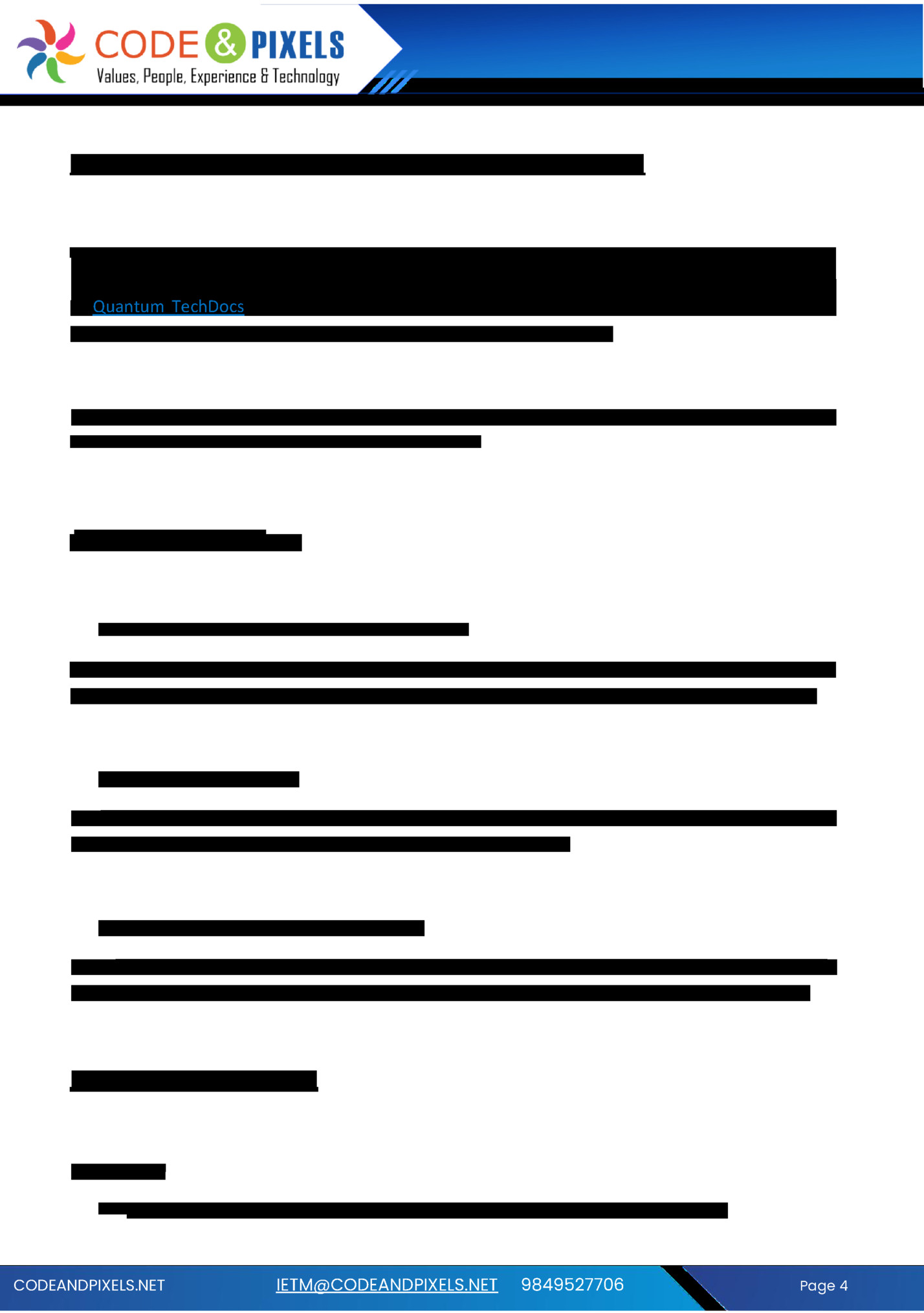 Objectives: Quantum TechDocs – IETM Publishing Suite.