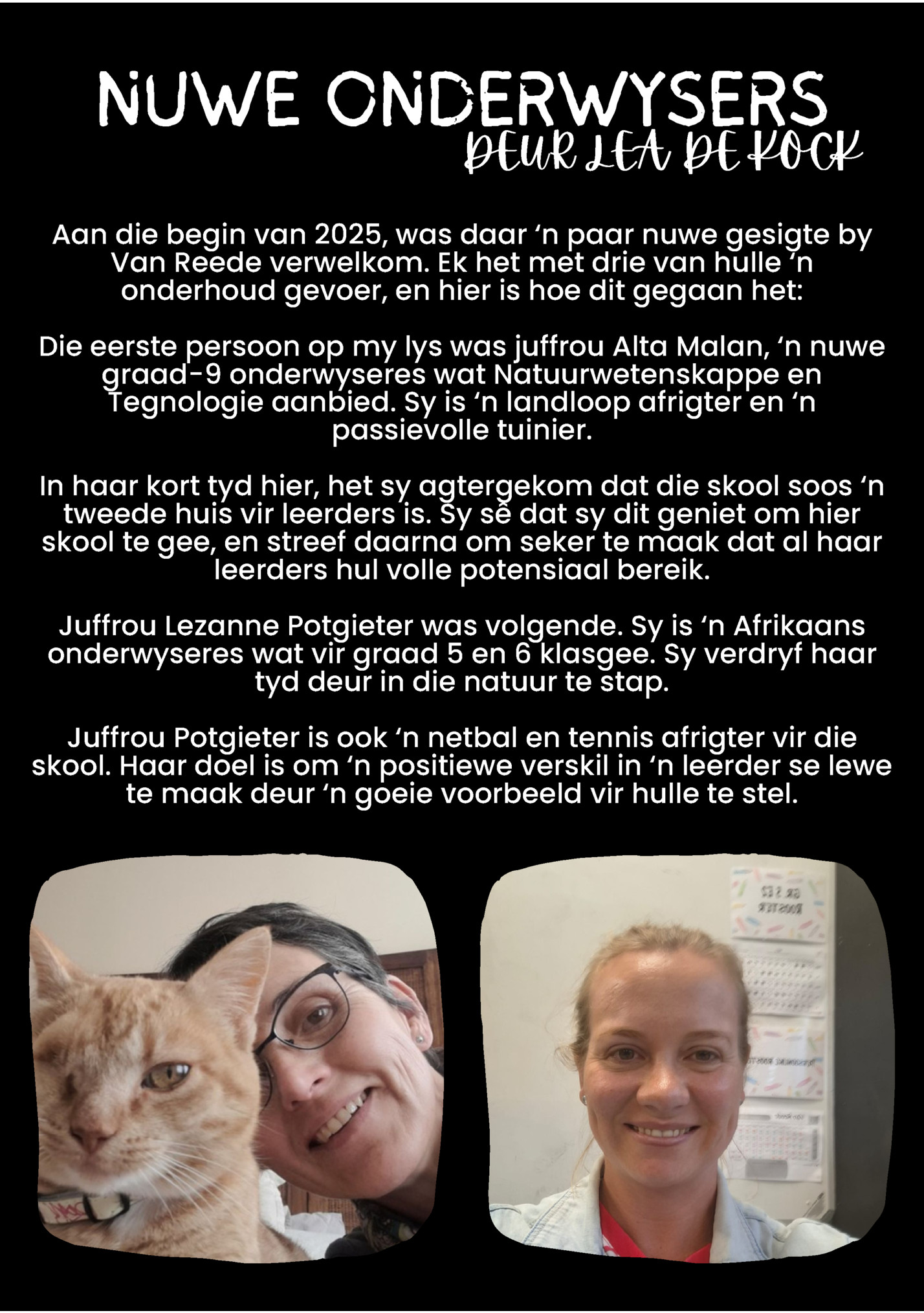 NUWE ONDERWYSERS NUWE ONDERWYSERS