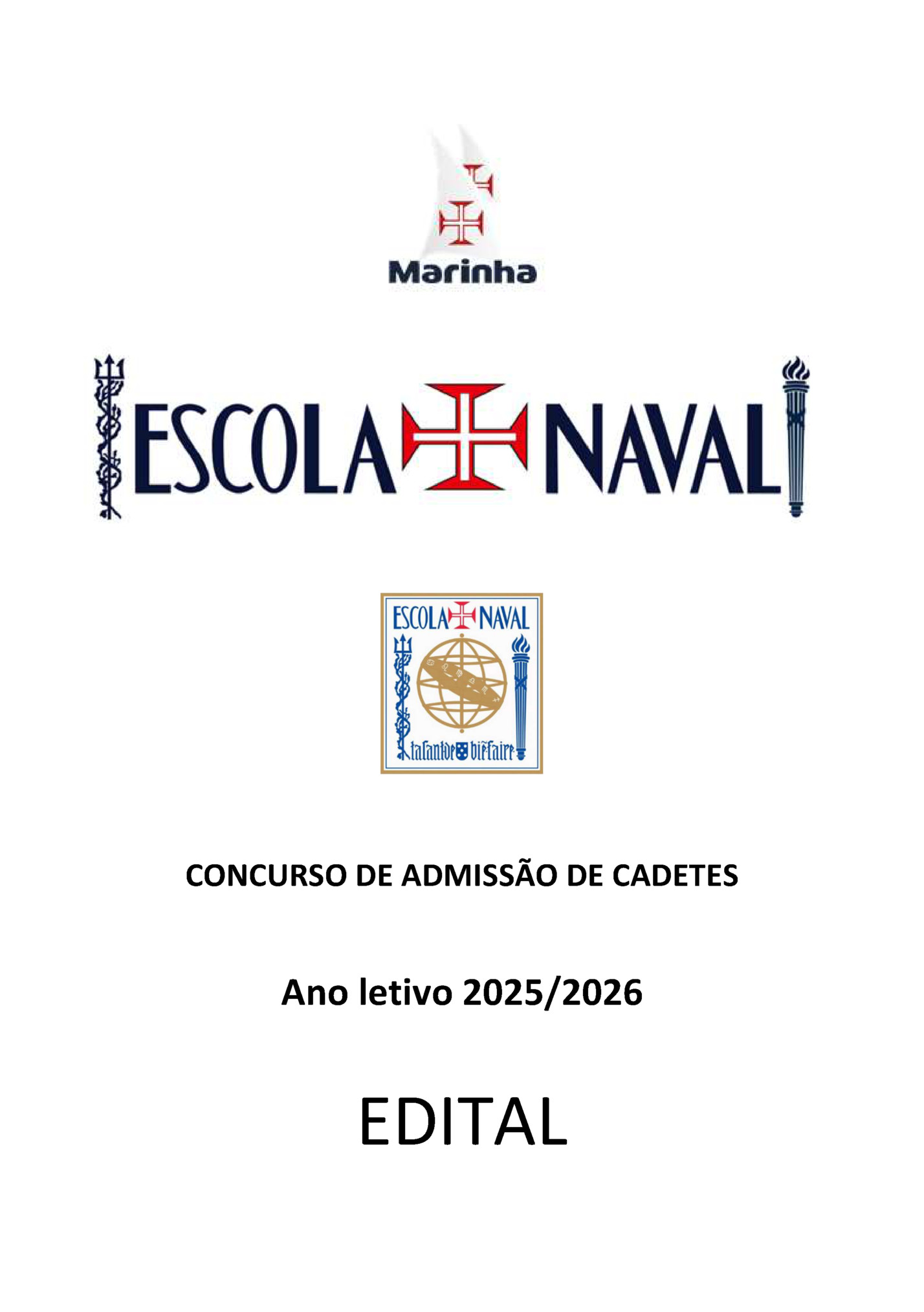 CONCURSO DE ADMISSÃO DE CADETES