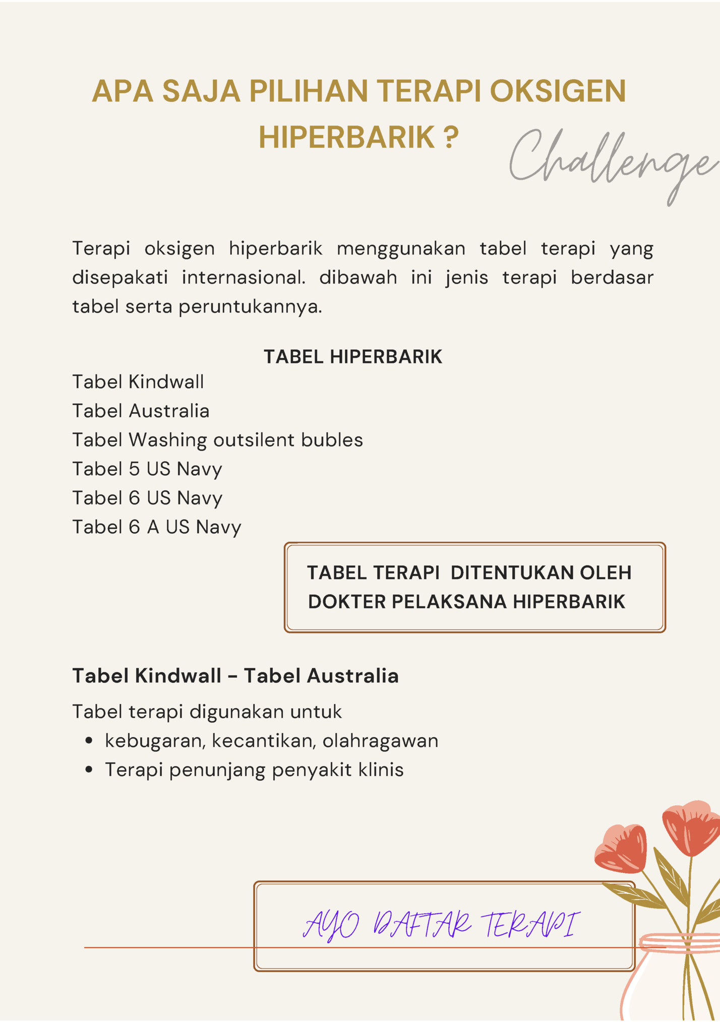 APA SAJA PILIHAN TERAPI OKSIGEN