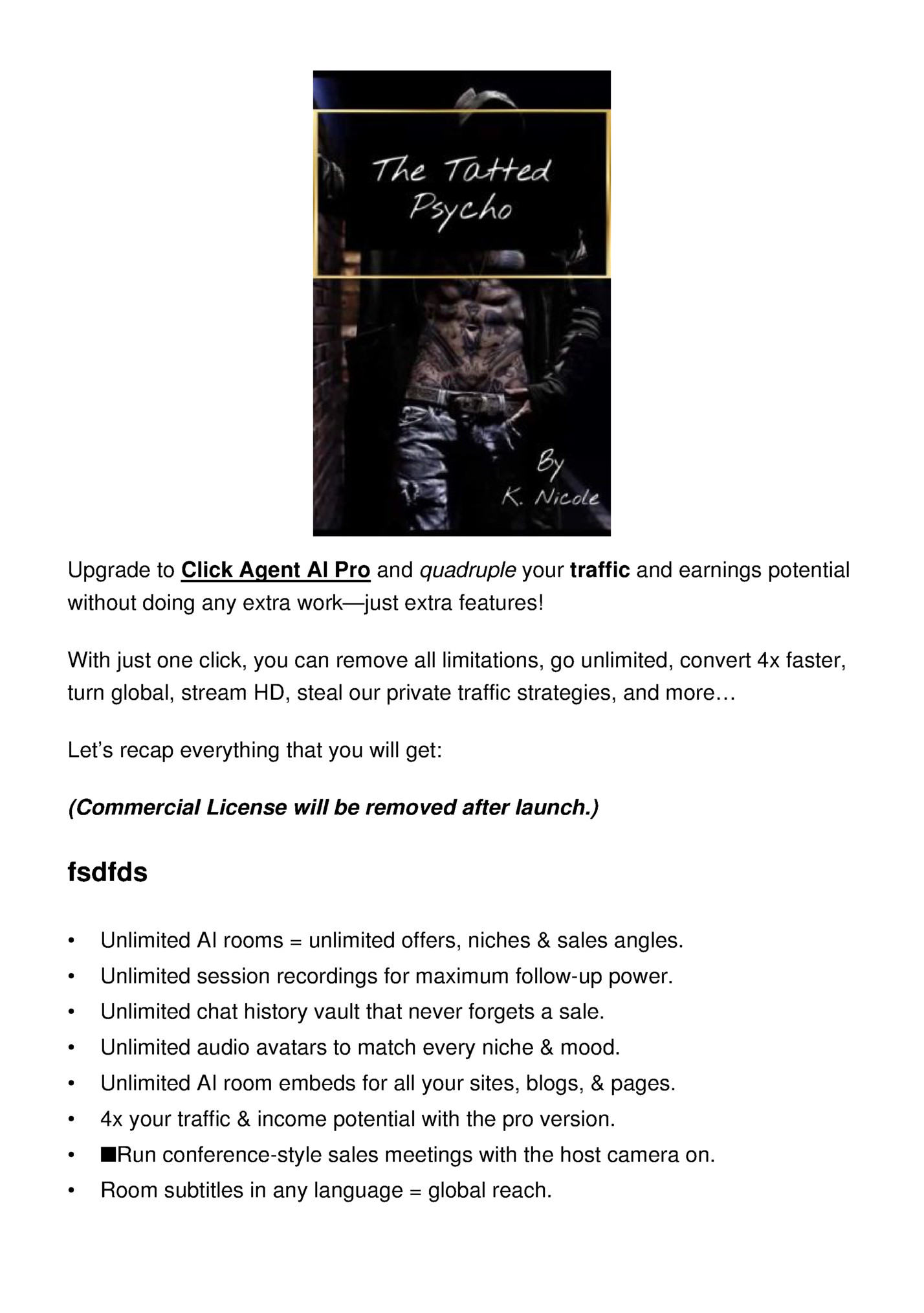 Upgrade to Click Agent AI Pro and quadruple your traffic and earnings potential Upgrade to Click Agent AI Pro and quadruple your traffic and earnings potential