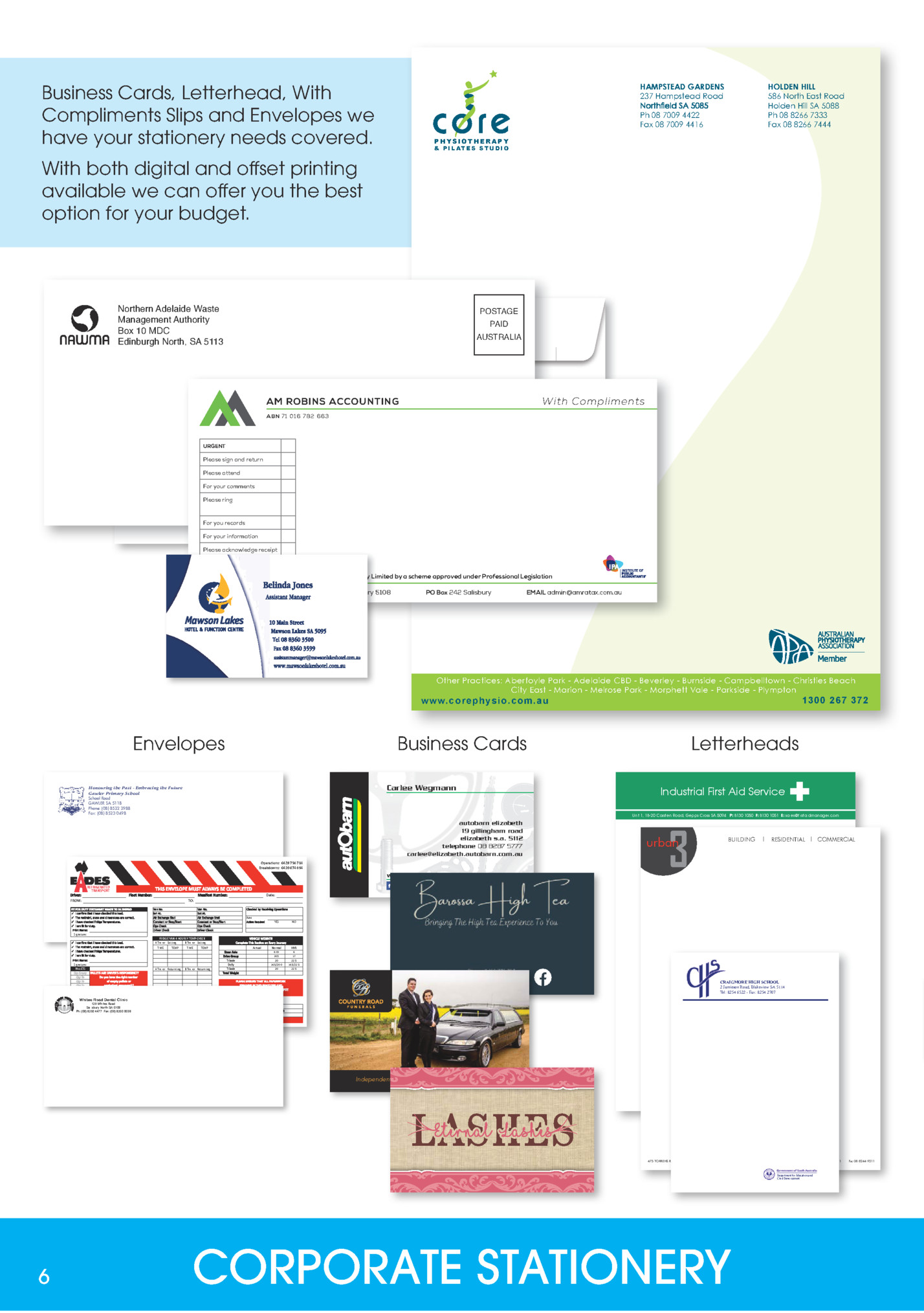 Business Cards, Letterhead, With