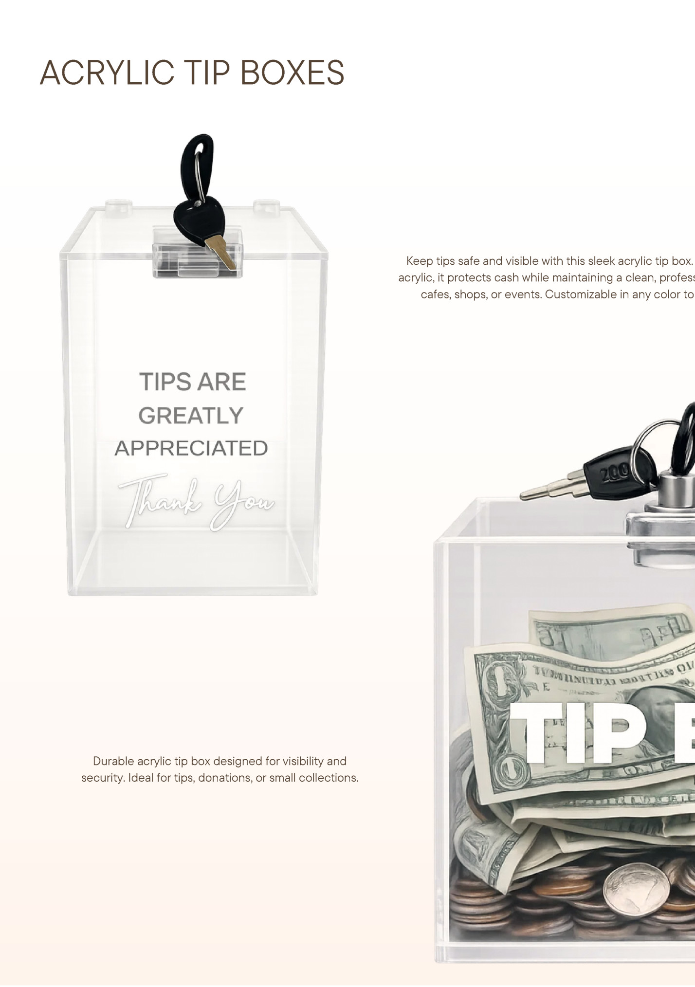 ACRYLIC TIP BOXES