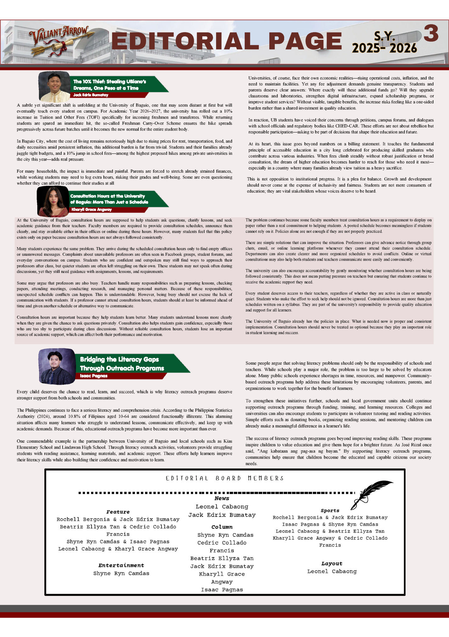 EDITORIAL PAGE