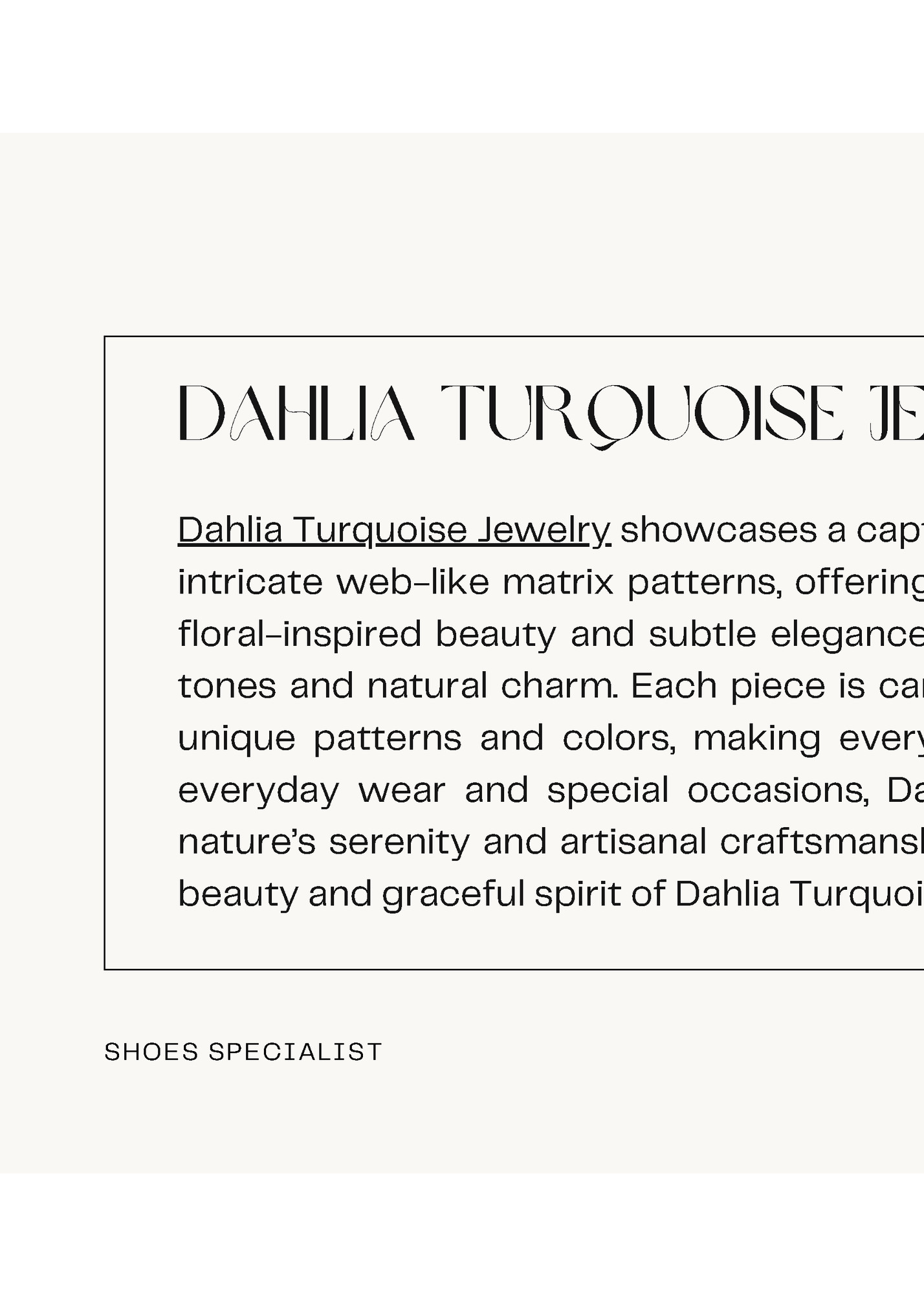 DAHLIA TURQUOISE JEWELRY