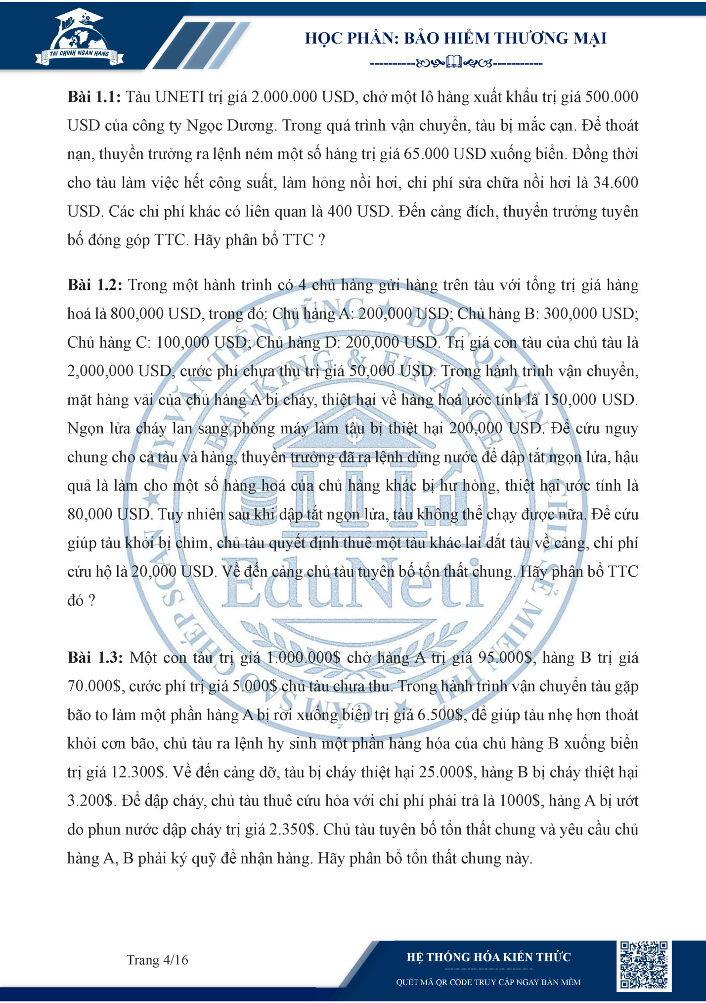 HỌC PHẦN: BẢO HIỂM THƯƠNG MẠI HỌC PHẦN: BẢO HIỂM THƯƠNG MẠI