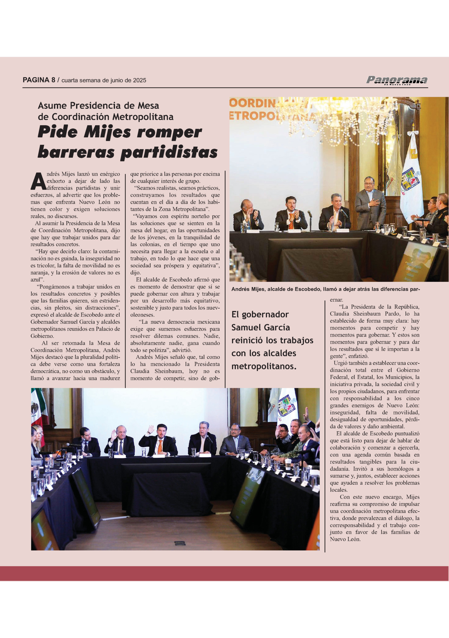 PAGINA 8 / cuarta semana de junio de 2025