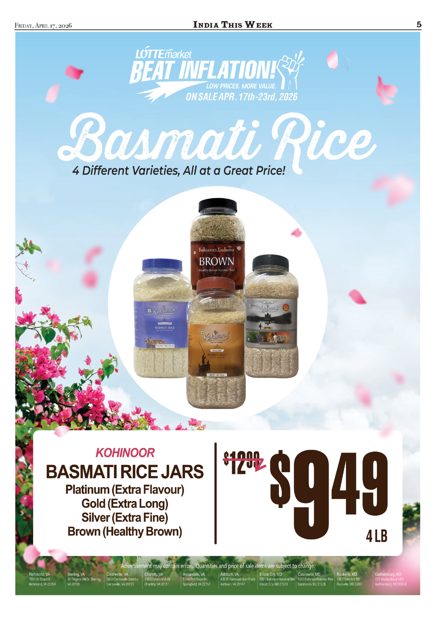 Friday, April 17, 2026						