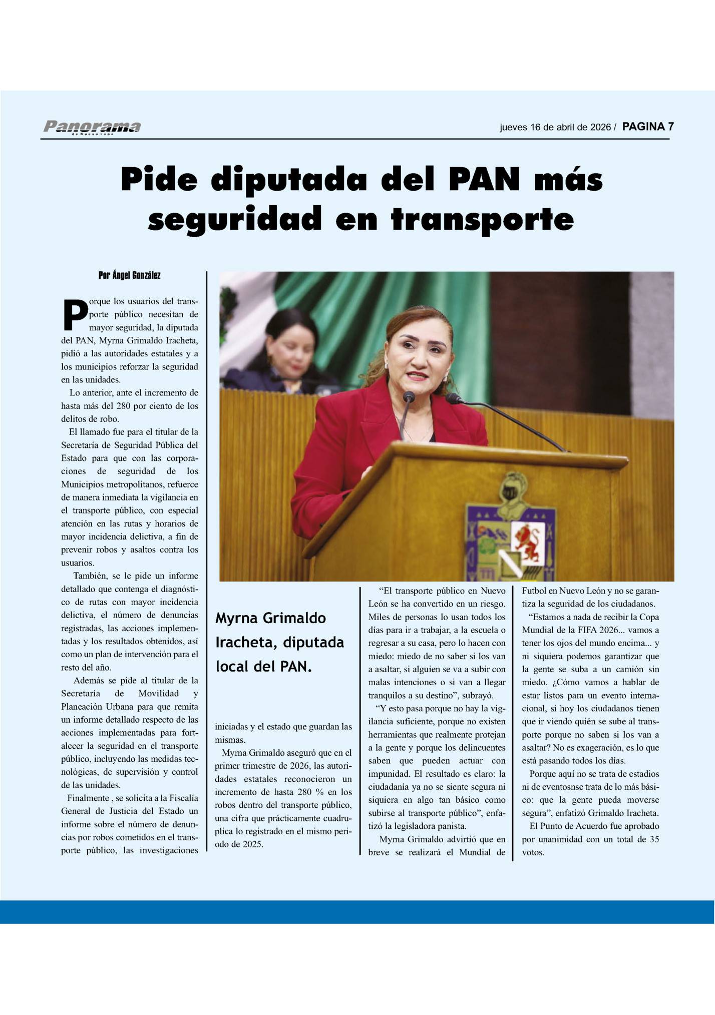 jueves 16 de abril de 2026 / PAGINA 7
