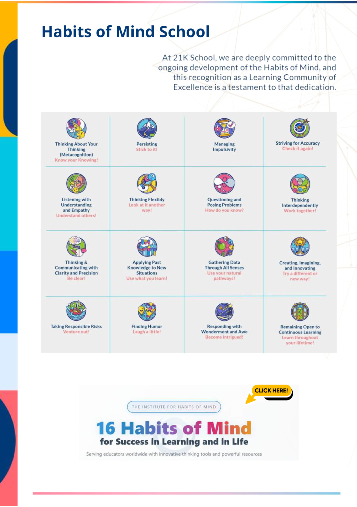 Habits of Mind School