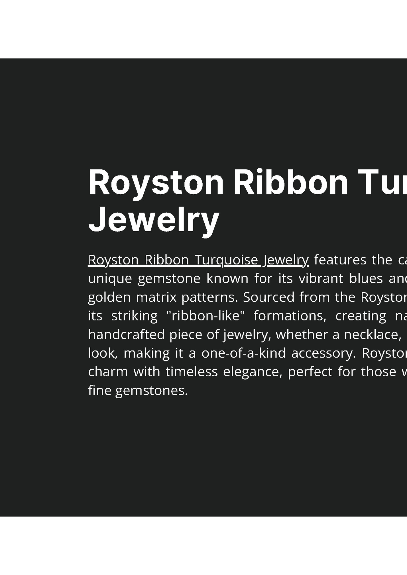 Royston Ribbon Turquoise Royston Ribbon Turquoise