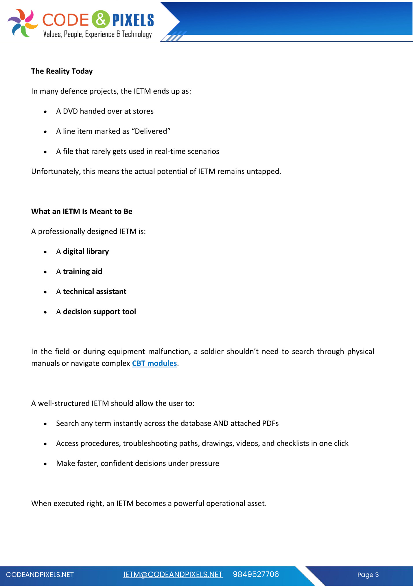 The Reality Today The Reality Today