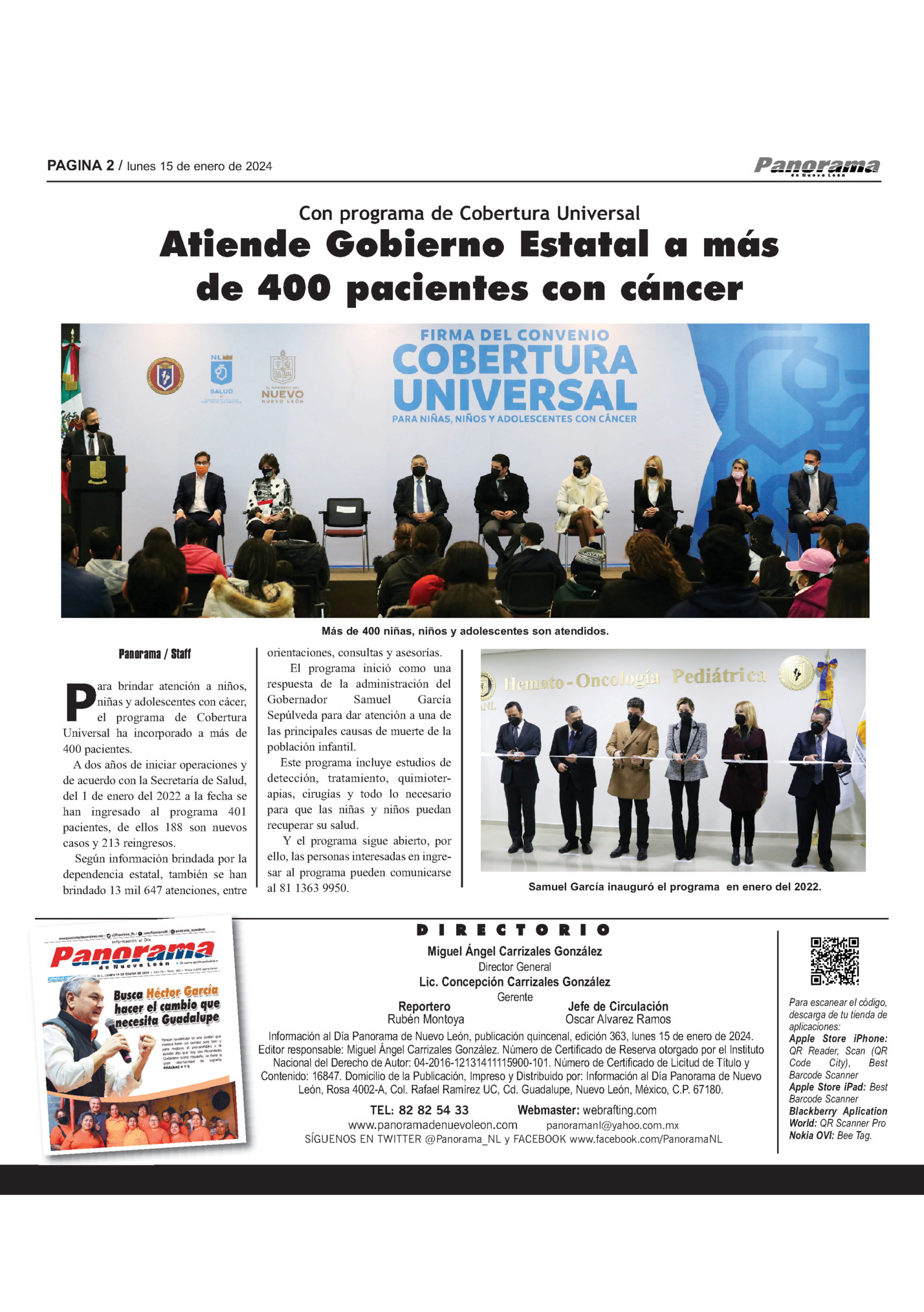 PAGINA 2 / lunes 15 de enero de 2024