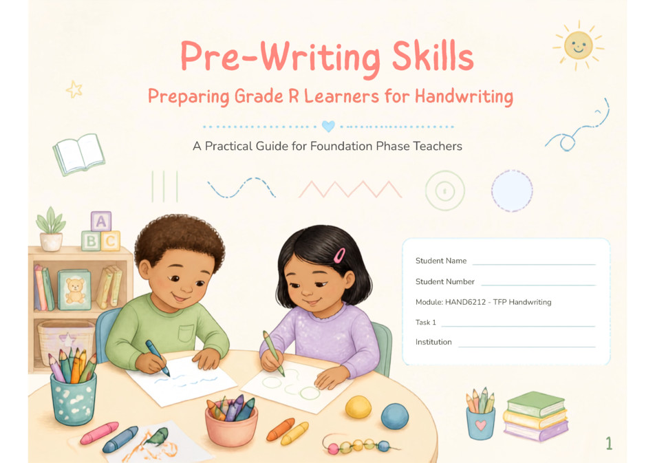 Pre-Writing Skills