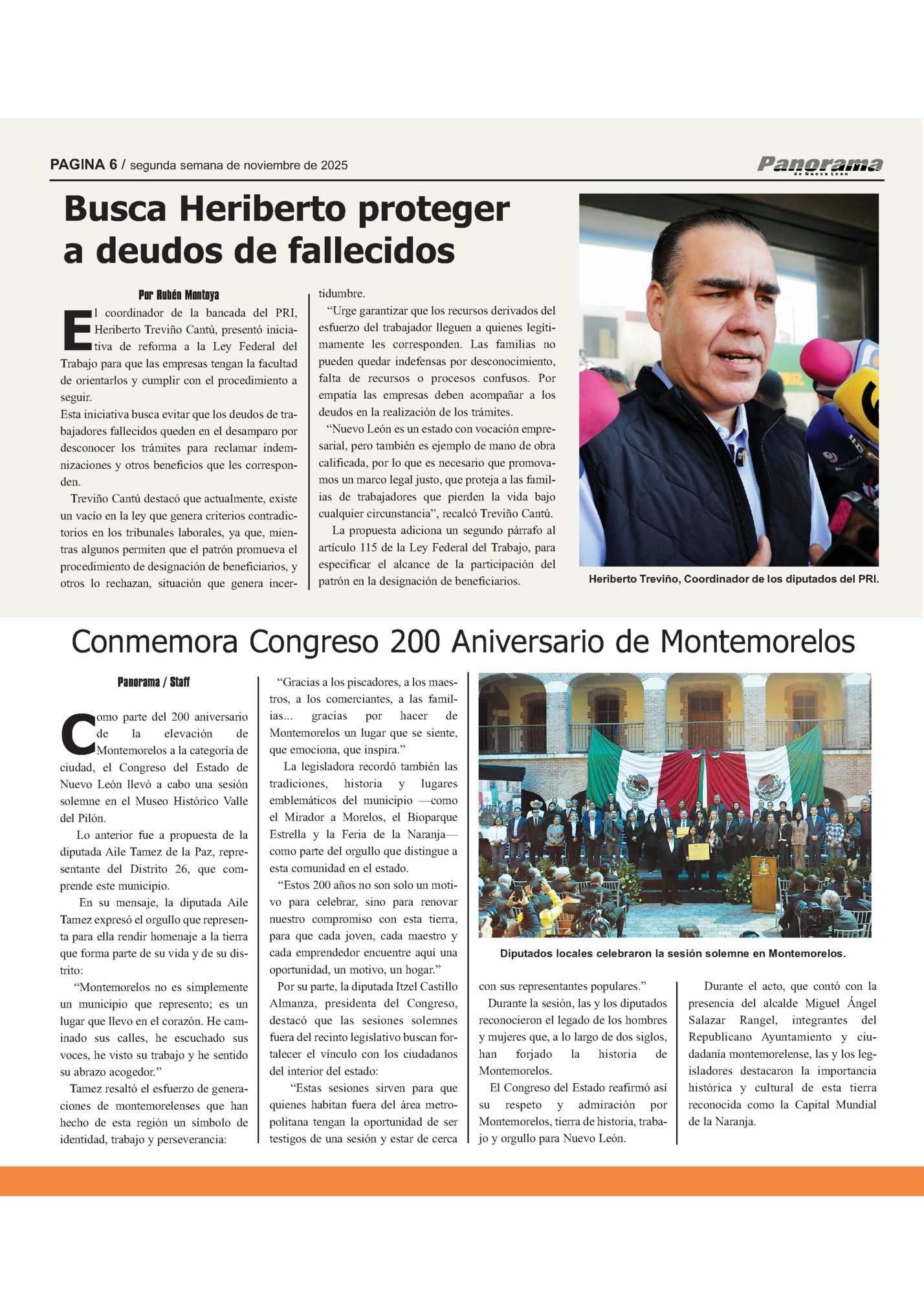PAGINA 6 / segunda semana de noviembre de 2025