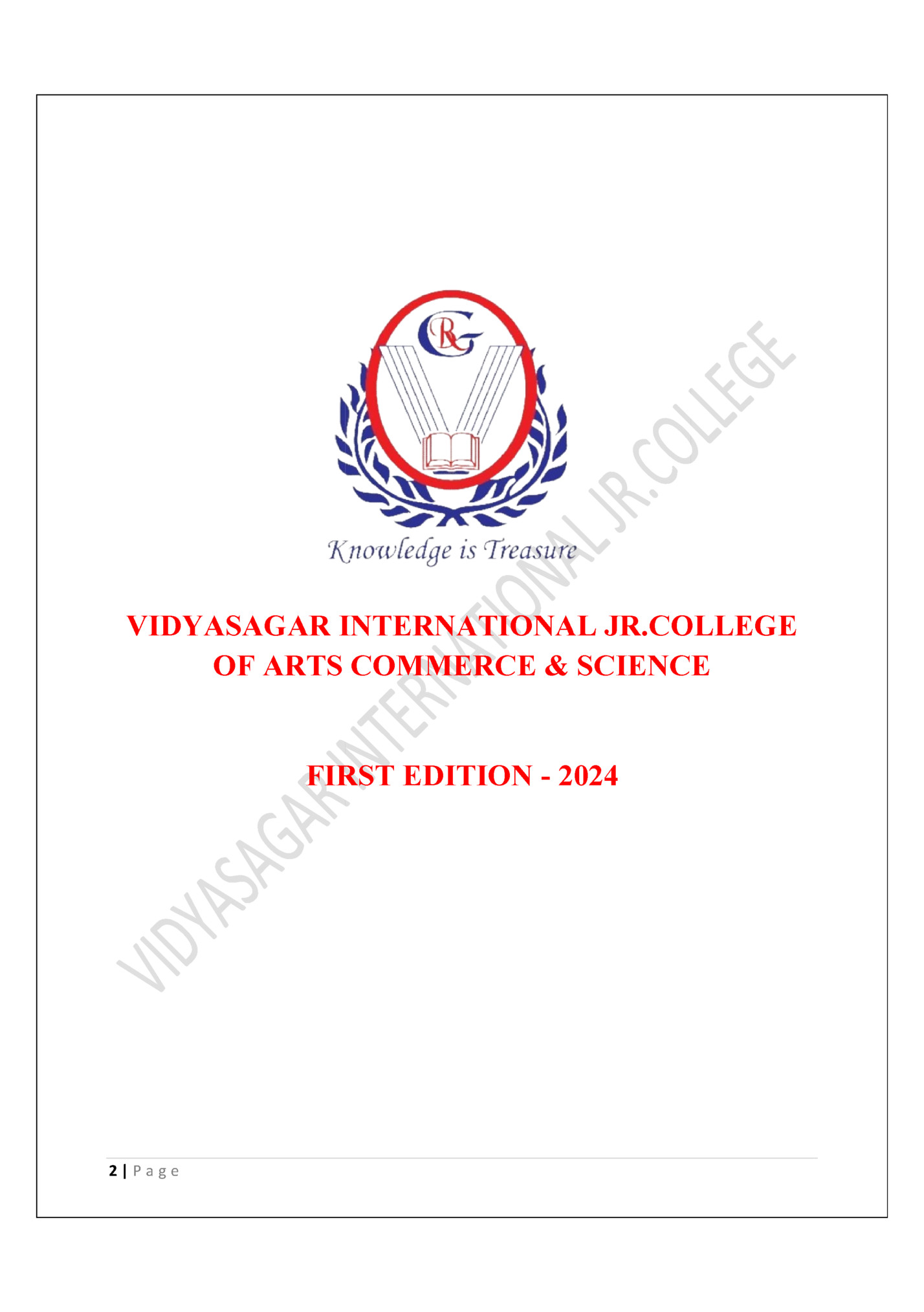 VIDYASAGAR INTERNATIONAL JR.COLLEGE