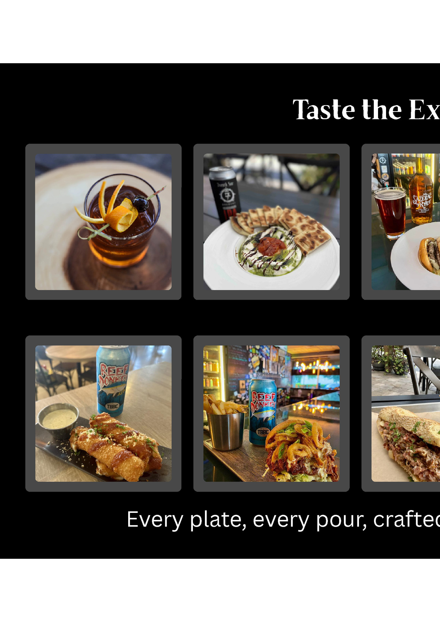 Taste the Experience Taste the Experience