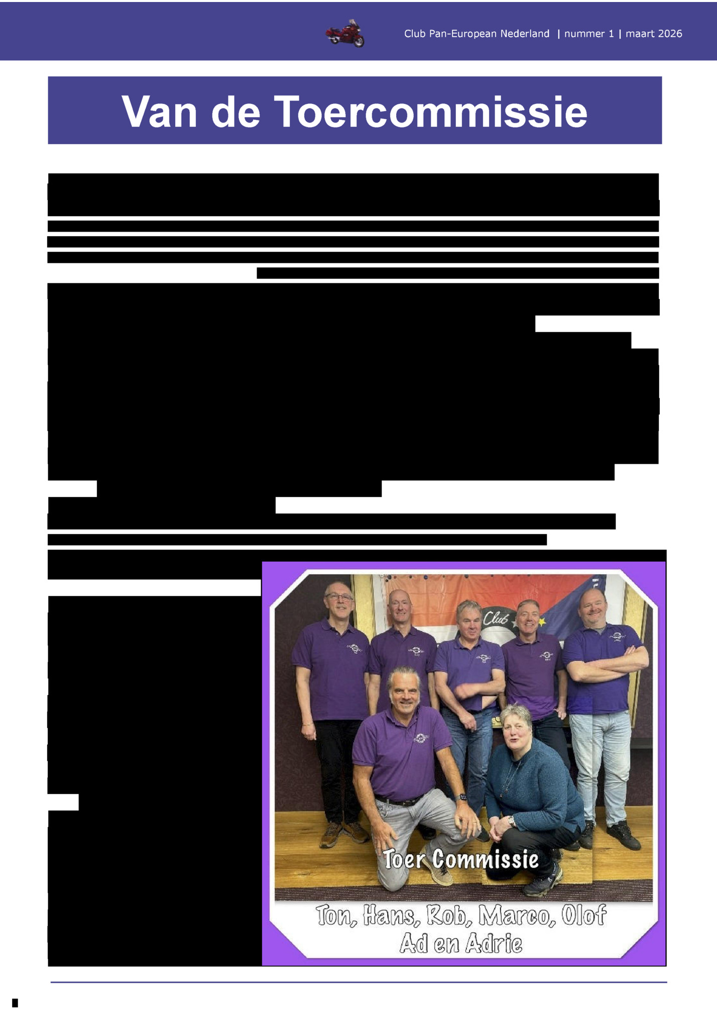 Club Pan-European Nederland | nummer 1 | maart 2026