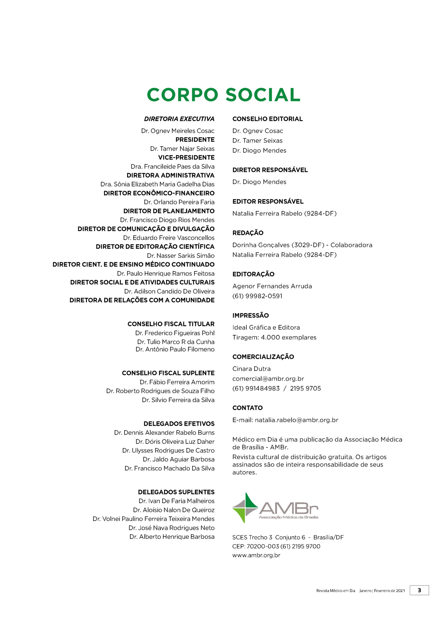 CORPO SOCIAL