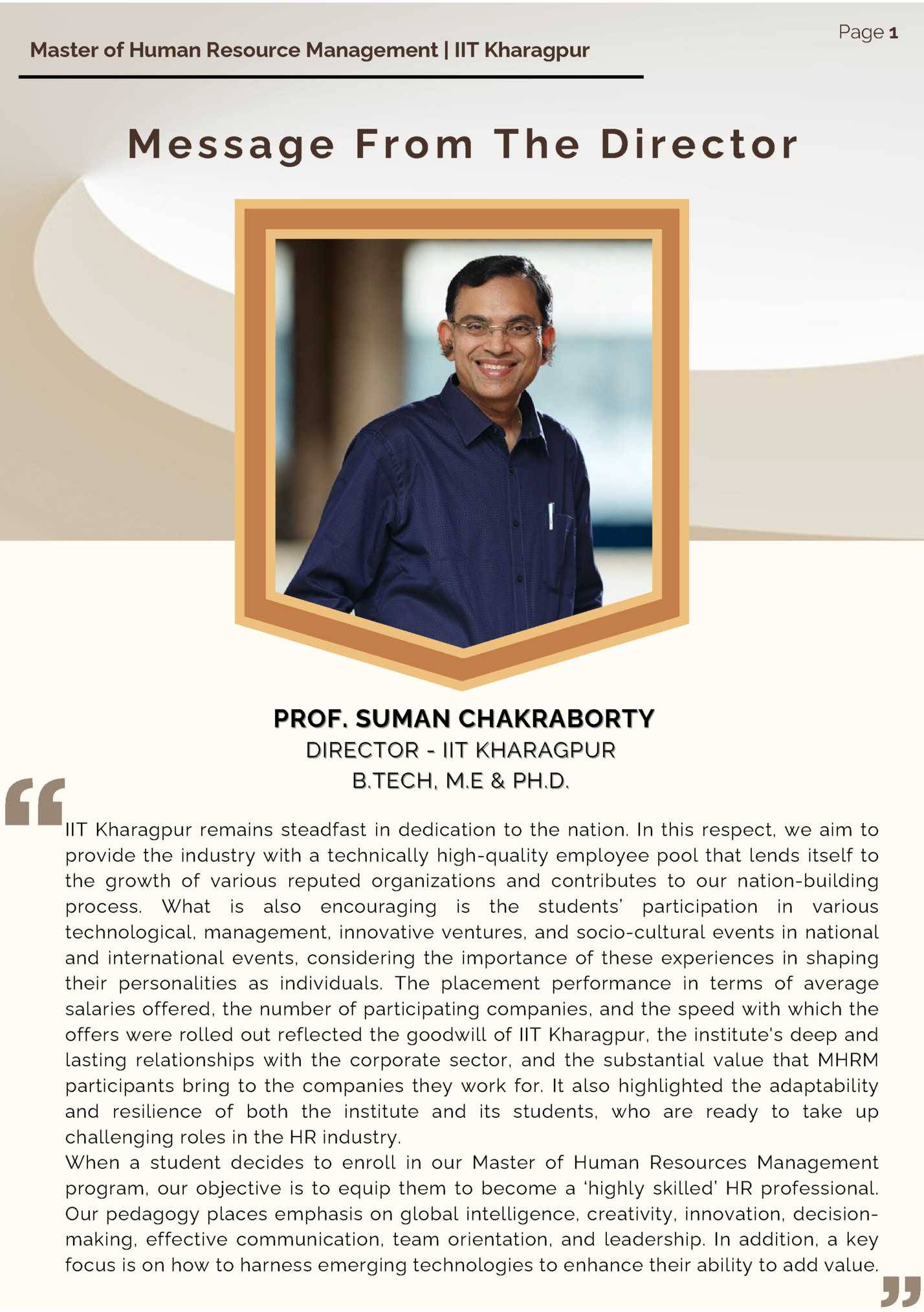 Master of Human Resource Management | IIT Kharagpur