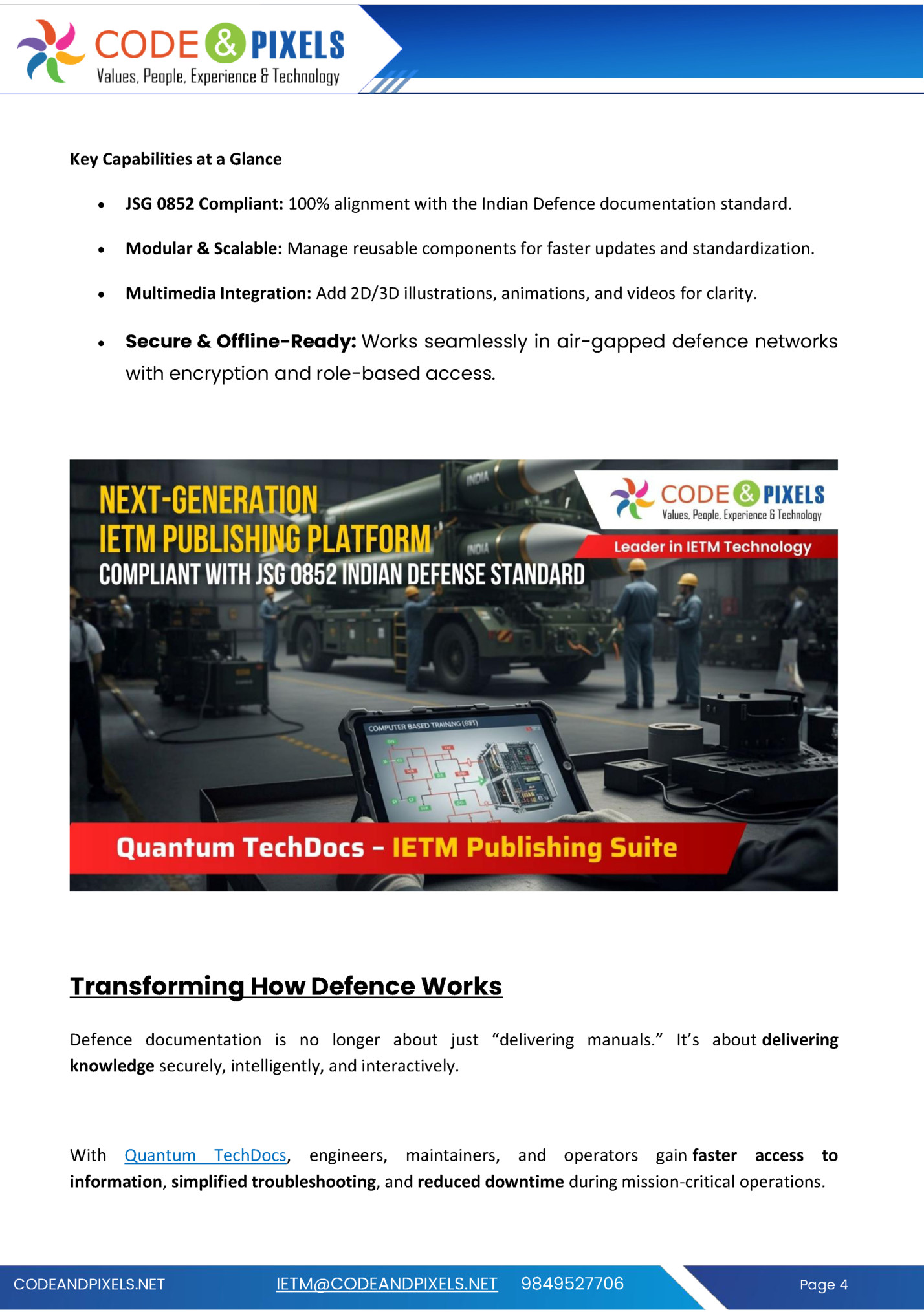 Key Capabilities at a Glance Key Capabilities at a Glance