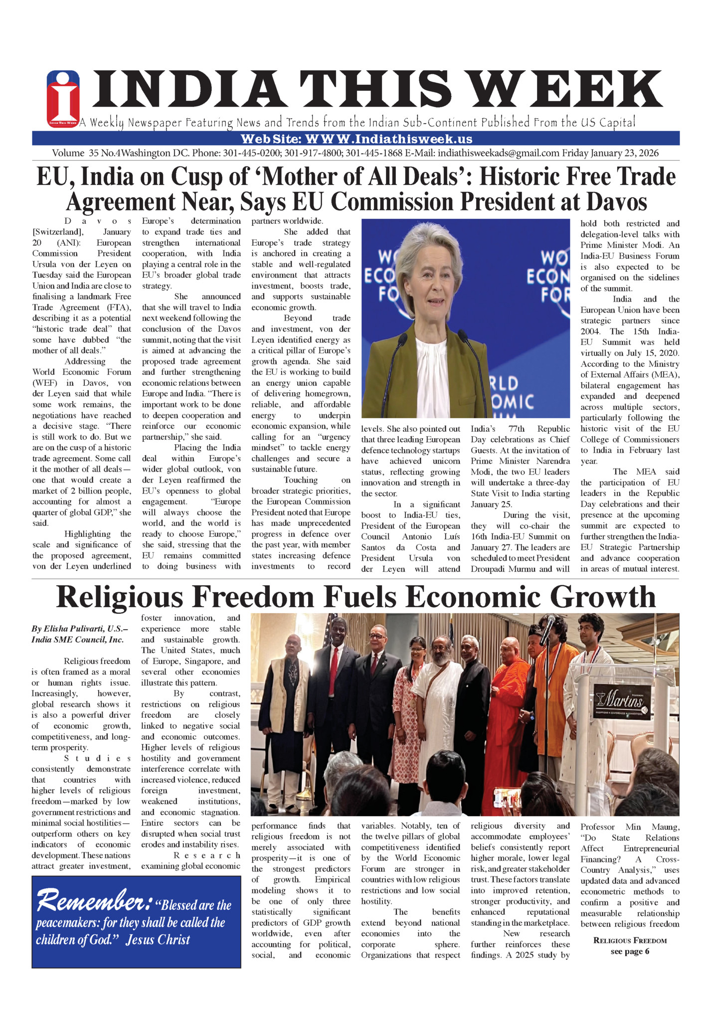 Friday January 23, 2026 Friday January 23, 2026