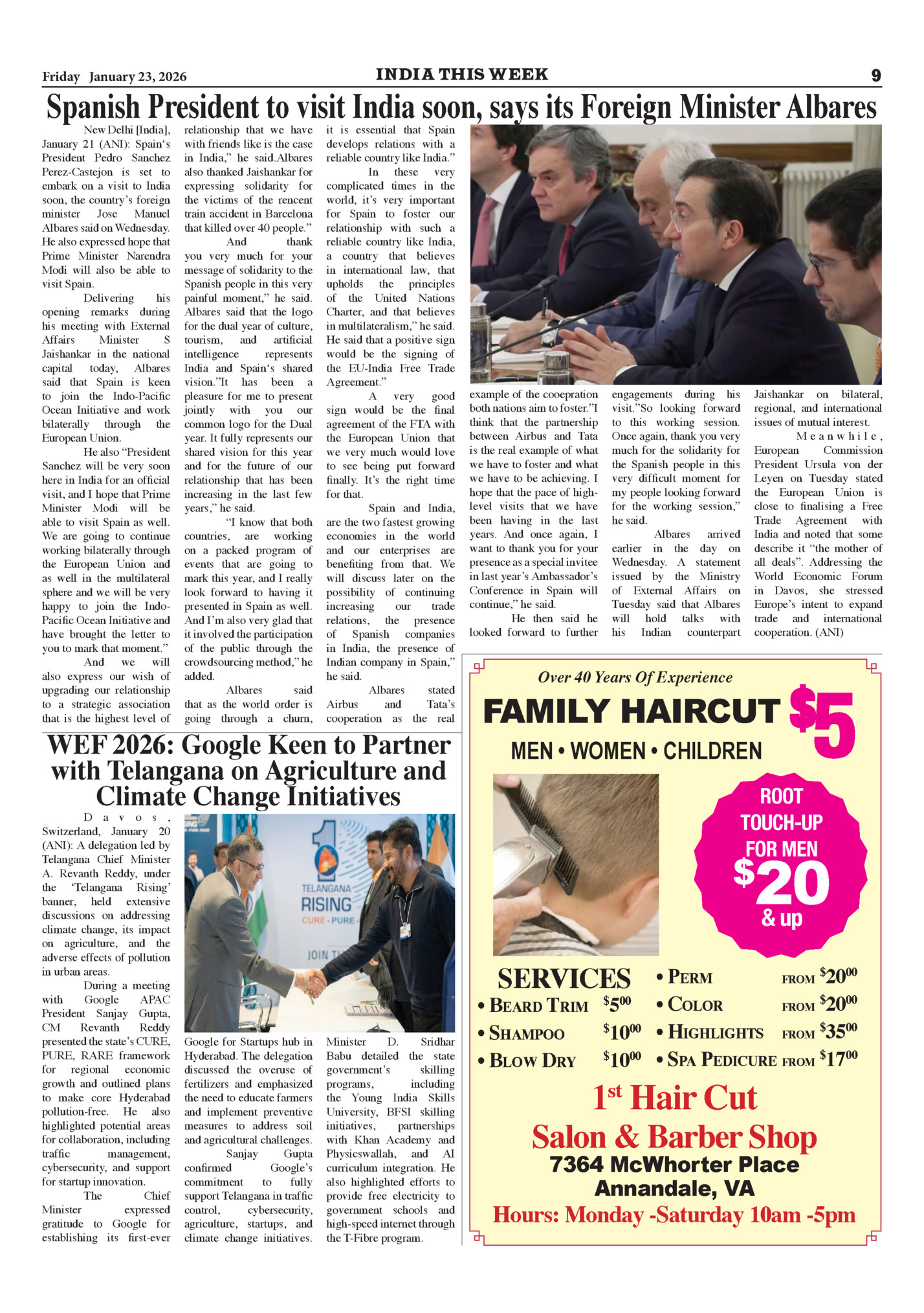 Friday January 23, 2026 Friday January 23, 2026