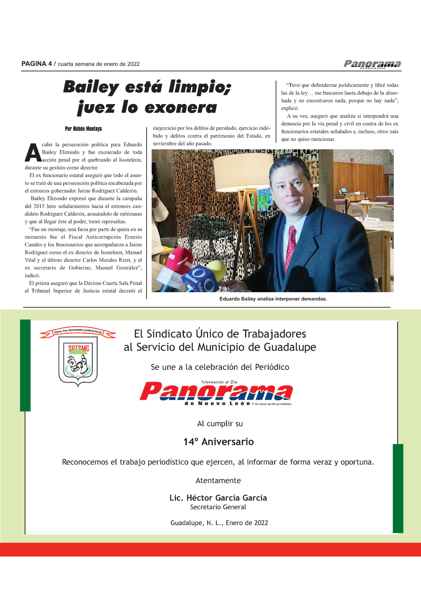 PAGINA 4 / cuarta semana de enero de 2022