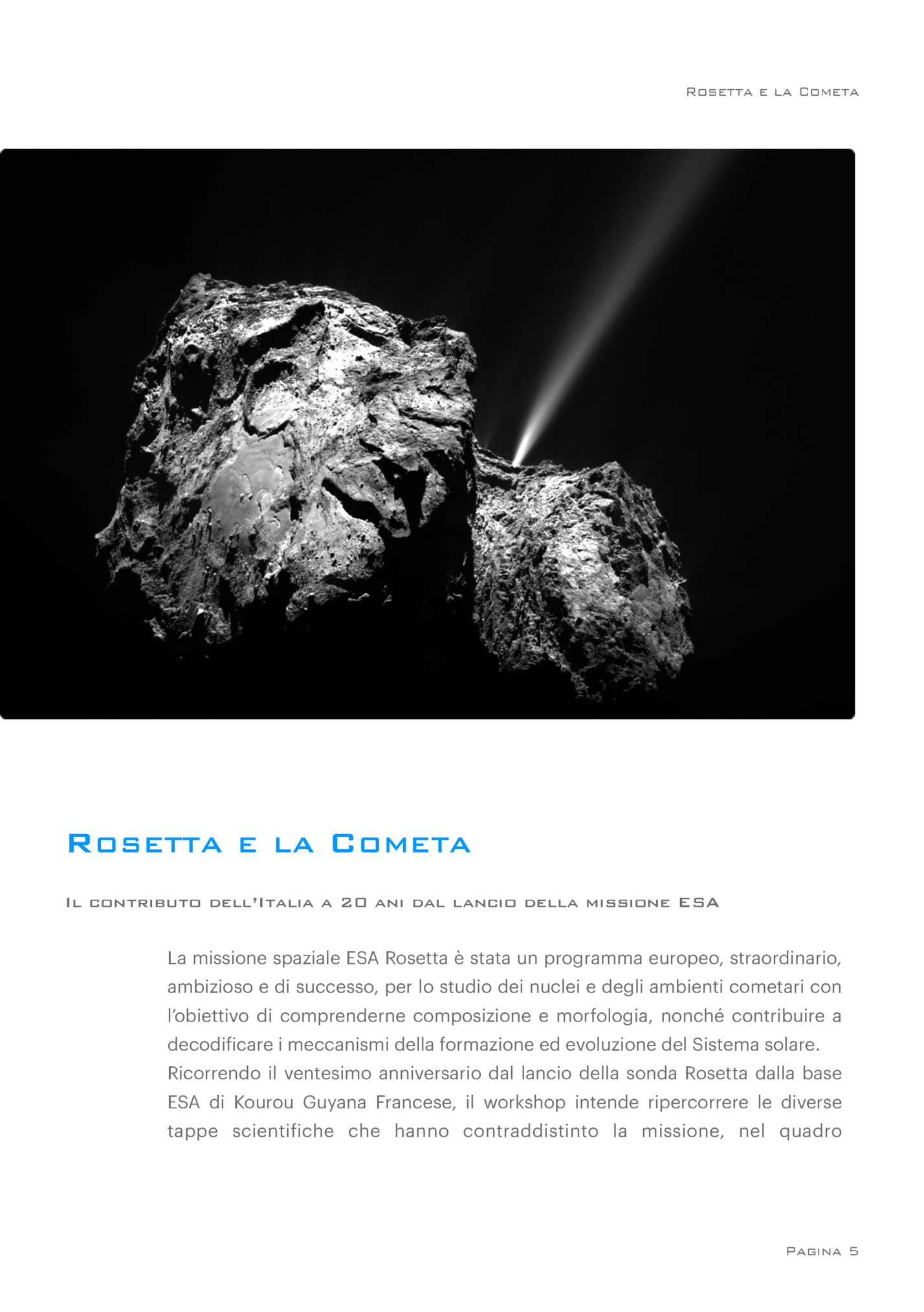 Rosetta e la Cometa