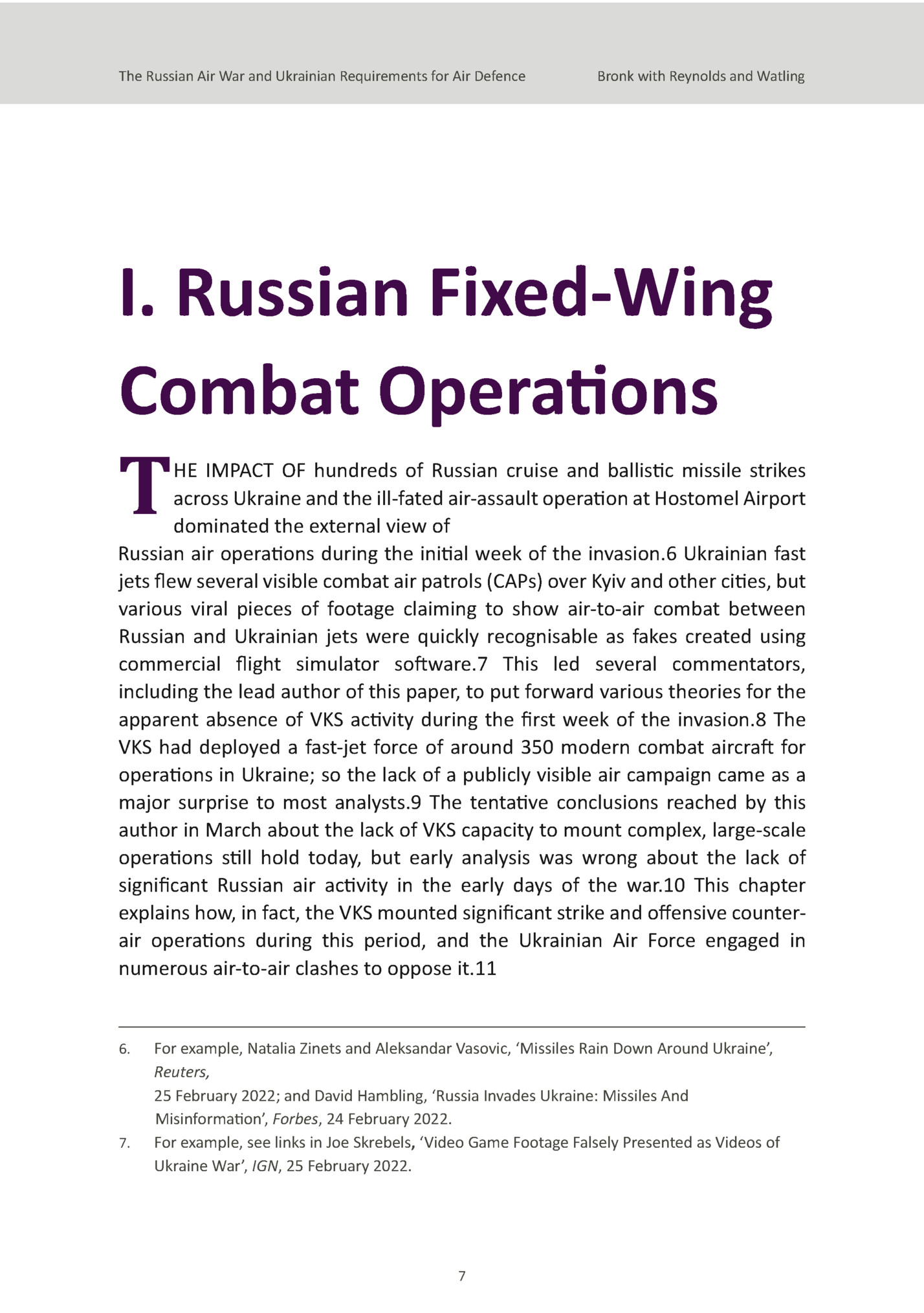 The Russian Air War and Ukrainian Requirements for Air Defence