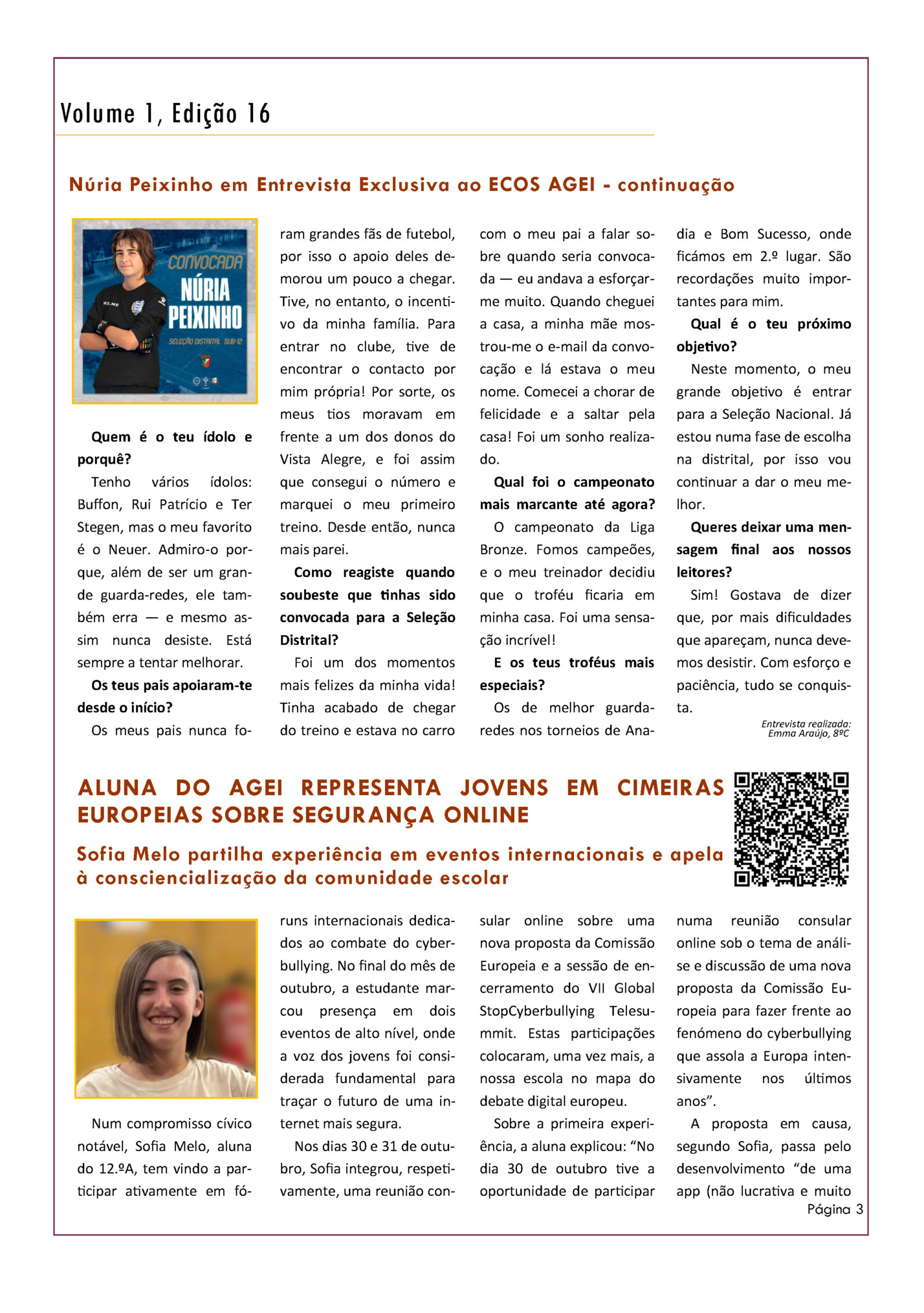 Volume 1, Edição 16