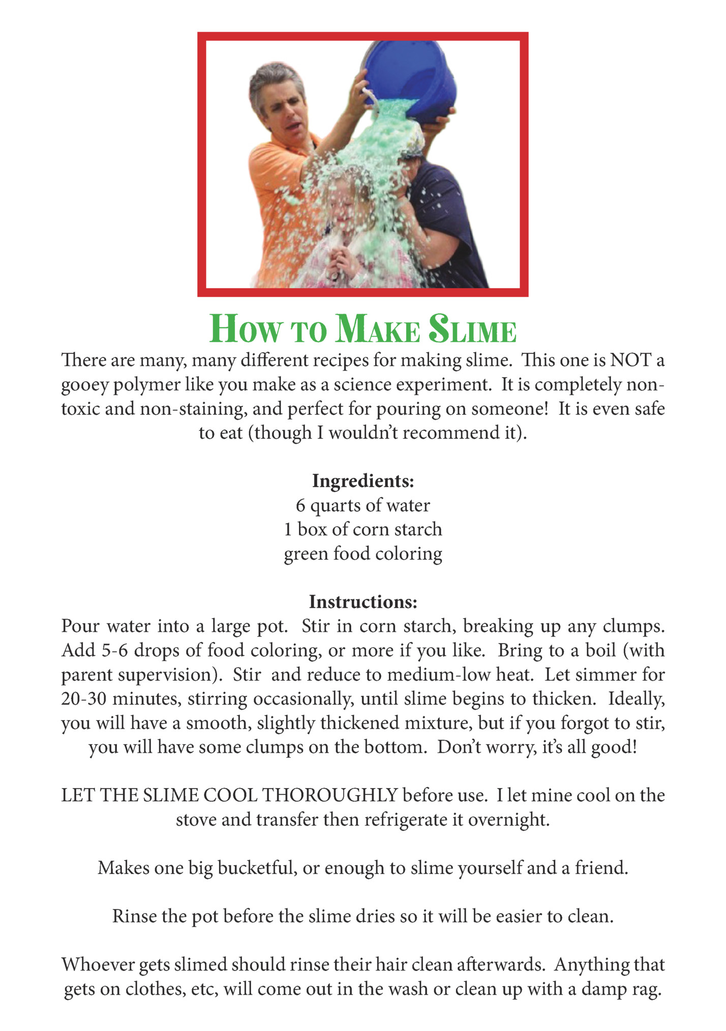 How to Make Slime How to Make Slime