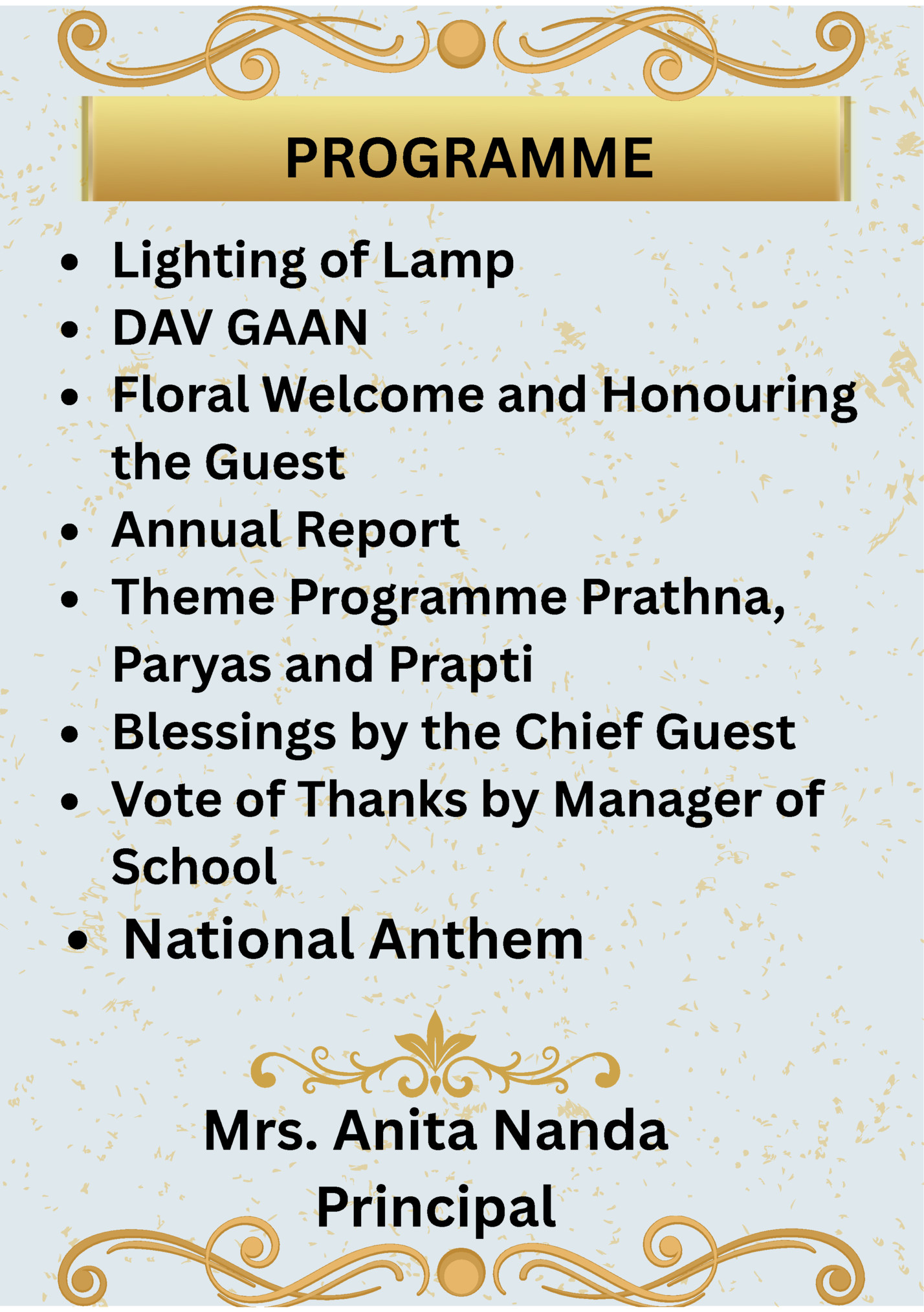 PROGRAMME