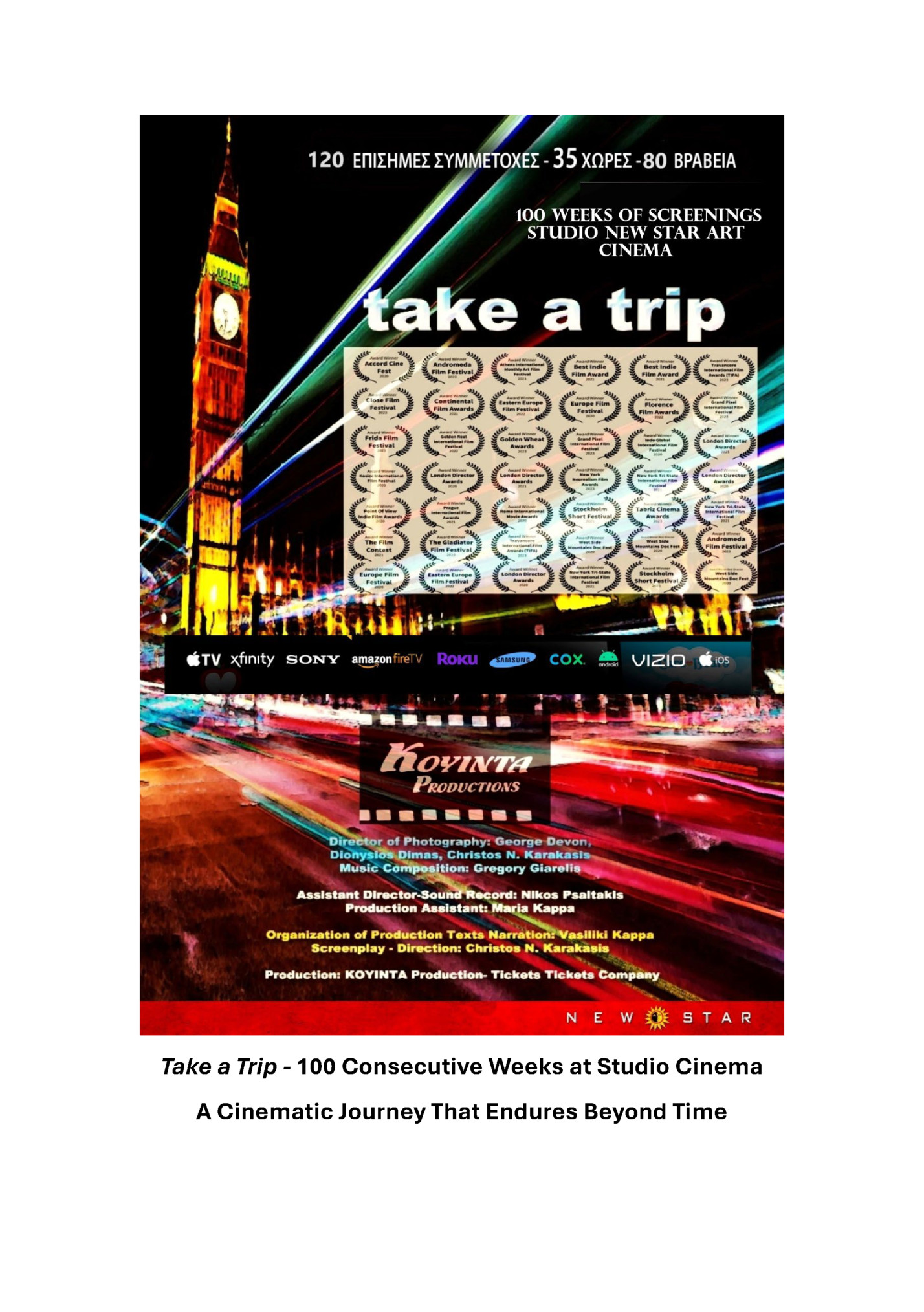 Take a Trip - 100 Consecutive Weeks at Studio Cinema