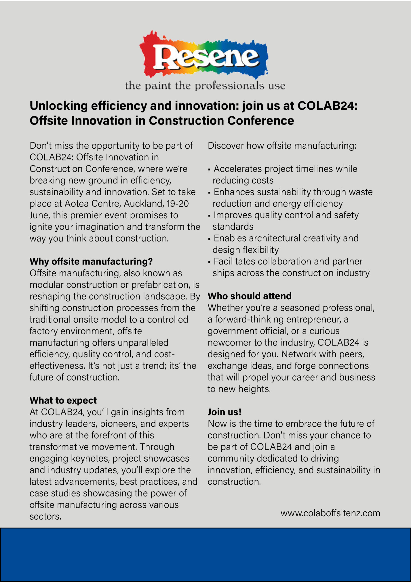 Unlocking efficiency and innovation: join us at COLAB24: