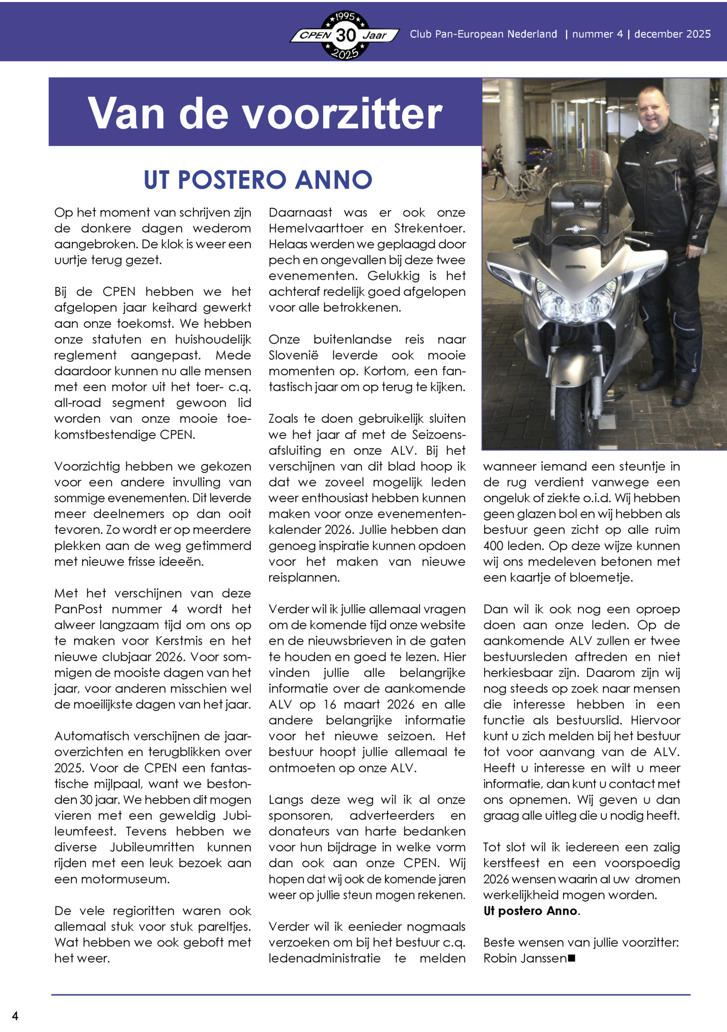 Club Pan-European Nederland | nummer 4 | december 2025 Club Pan-European Nederland | nummer 4 | december 2025