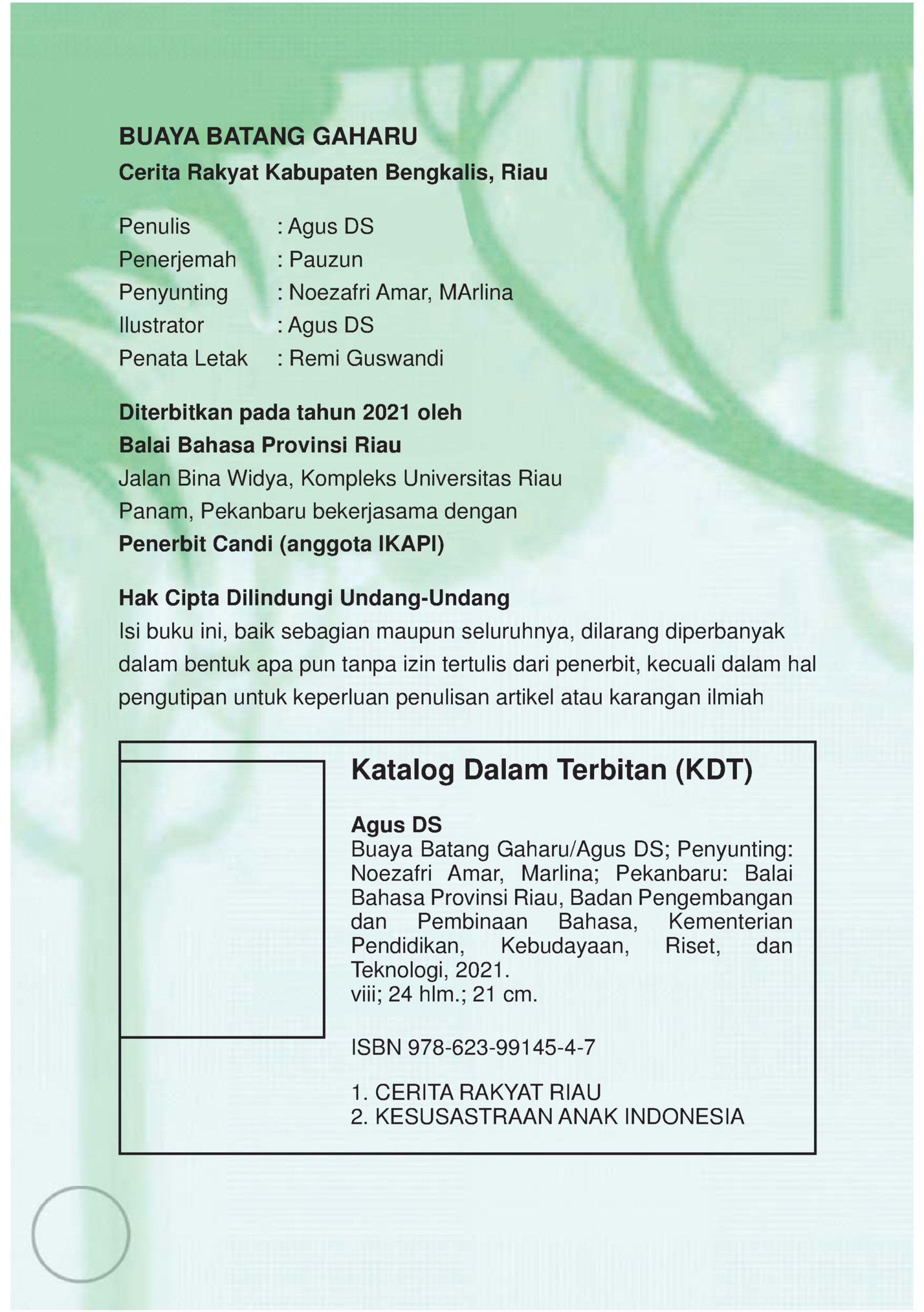 BUAYA BATANG GAHARU