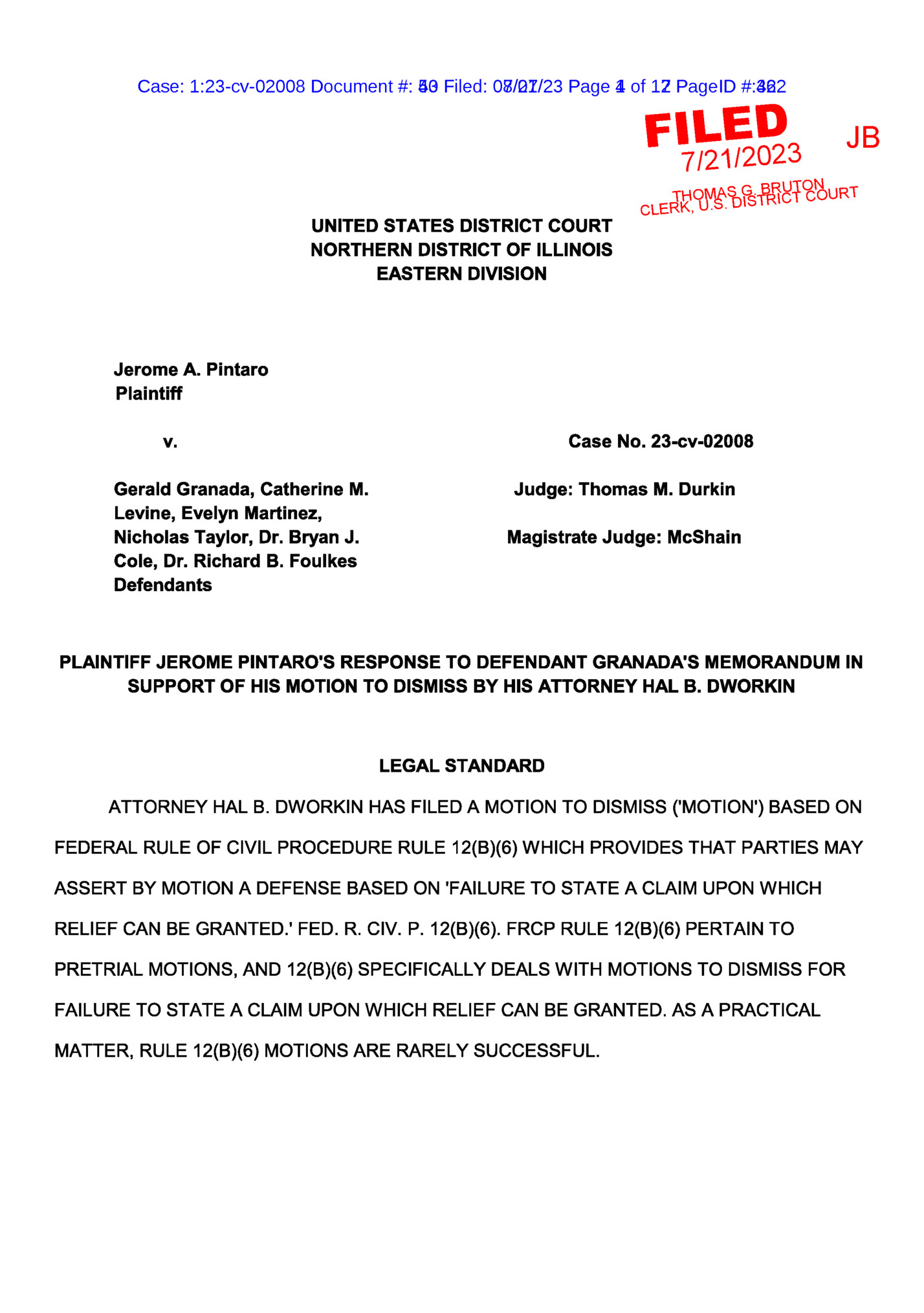 Case: 1:23-cv-02008 Document #: 43 Filed: 07/21/23 Page 1 of 12 PageID #:362