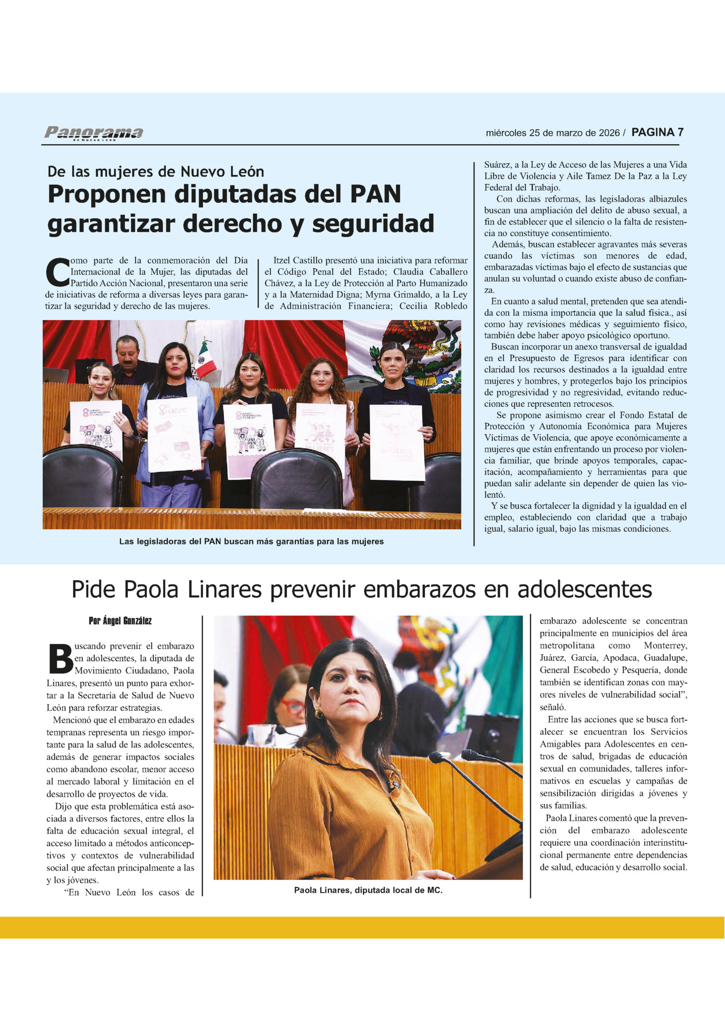 miércoles 25 de marzo de 2026 / PAGINA 7 miércoles 25 de marzo de 2026 / PAGINA 7